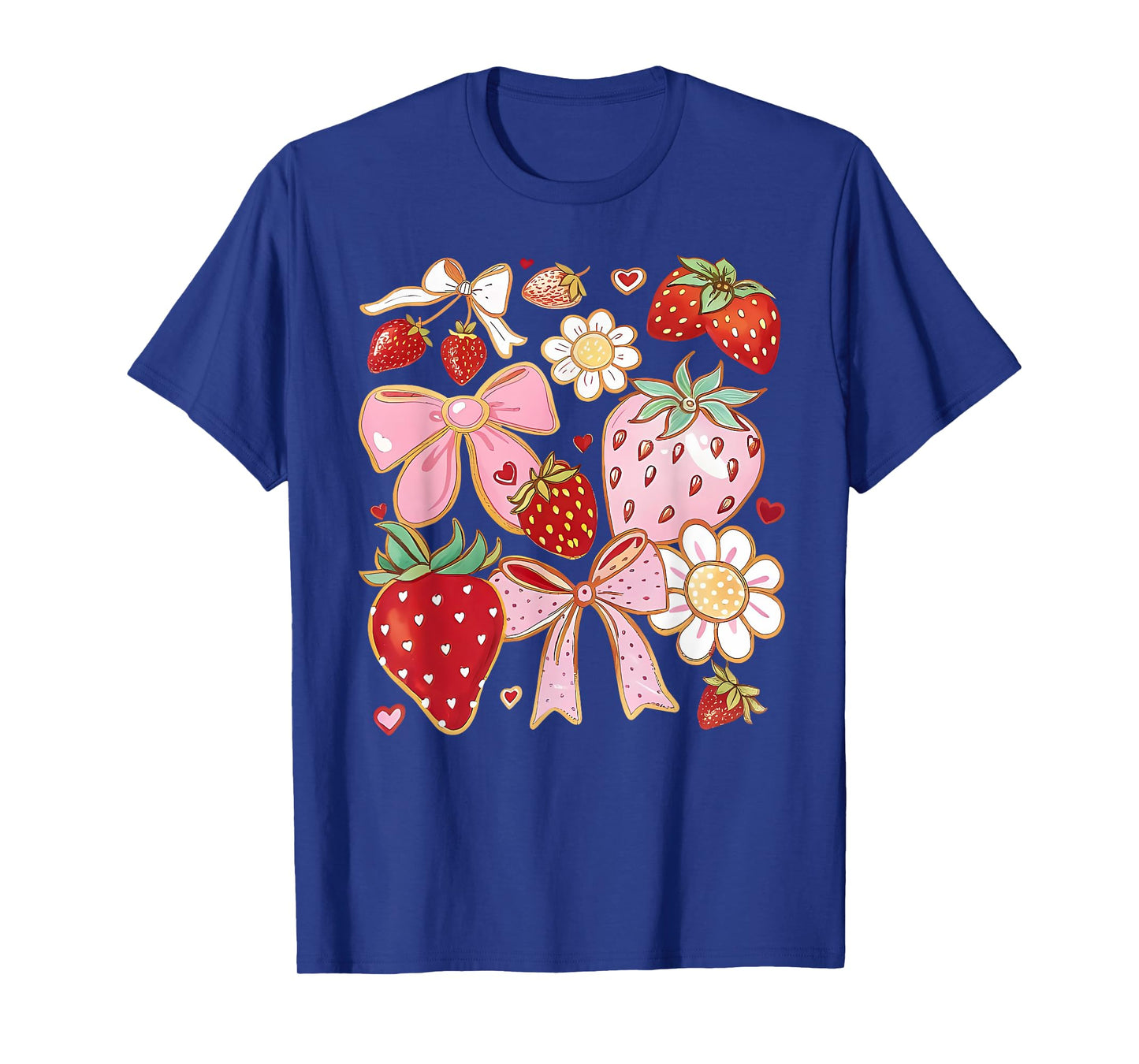 Bow Strawberry The Berry Sweet One Strawberry T-Shirt