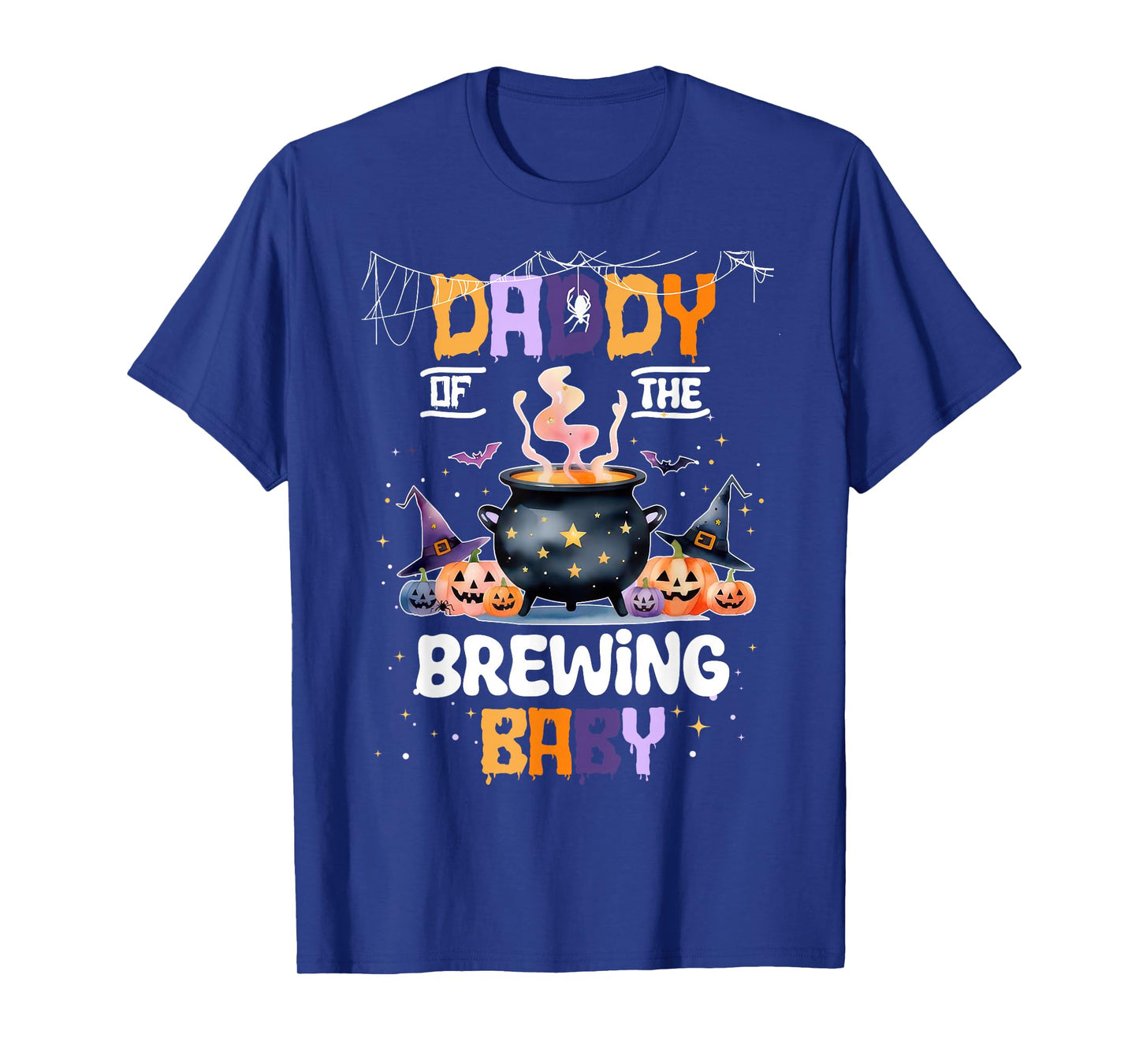 Daddy of The Brewing Baby Boo Ghost Halloween Baby Shower T-Shirt