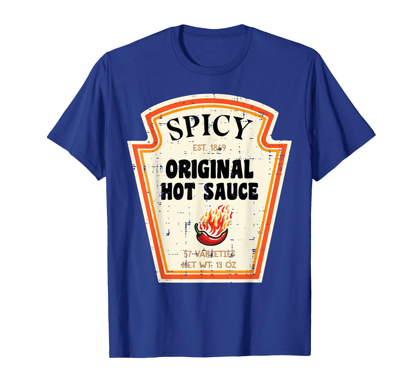 Halloween Spicy Hot Sauce Funny Food Costume Women Men Kids T-Shirt