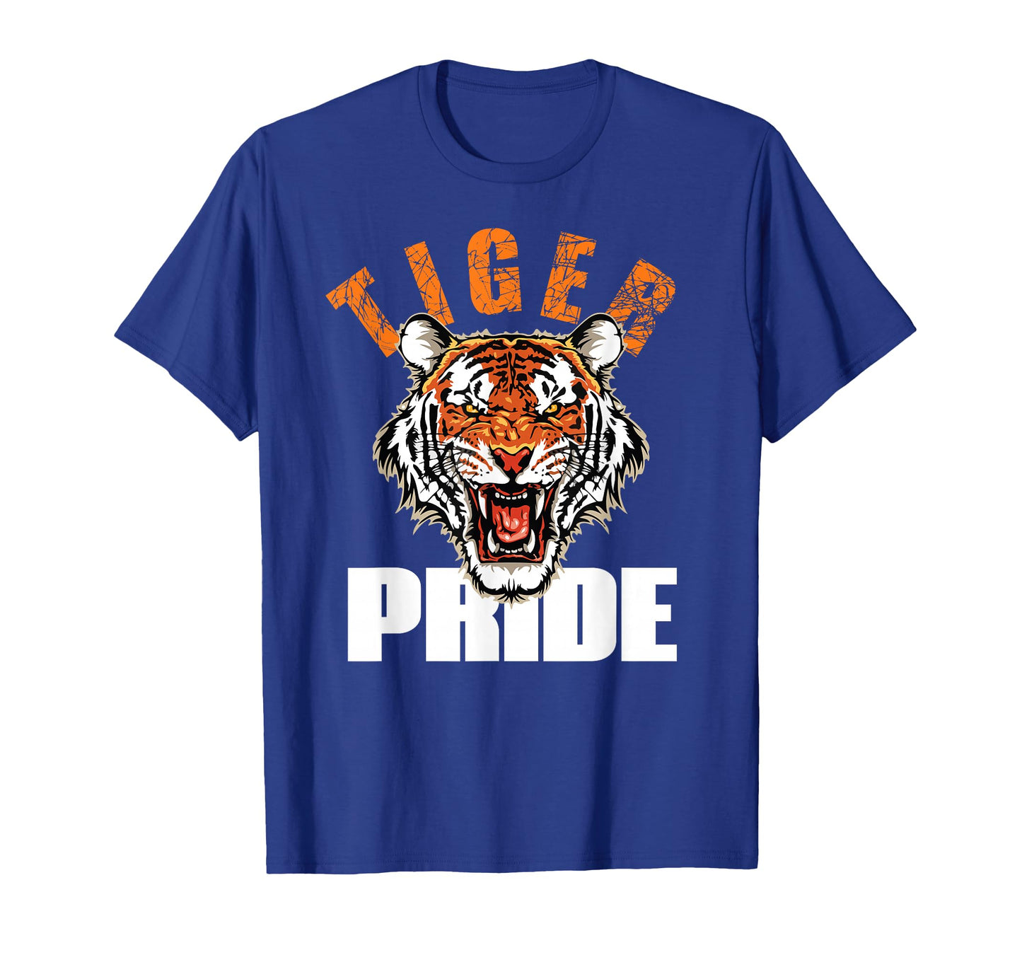 Tiger Pride Retro Jersey Style Tee Tiger School Sports Team T-Shirt