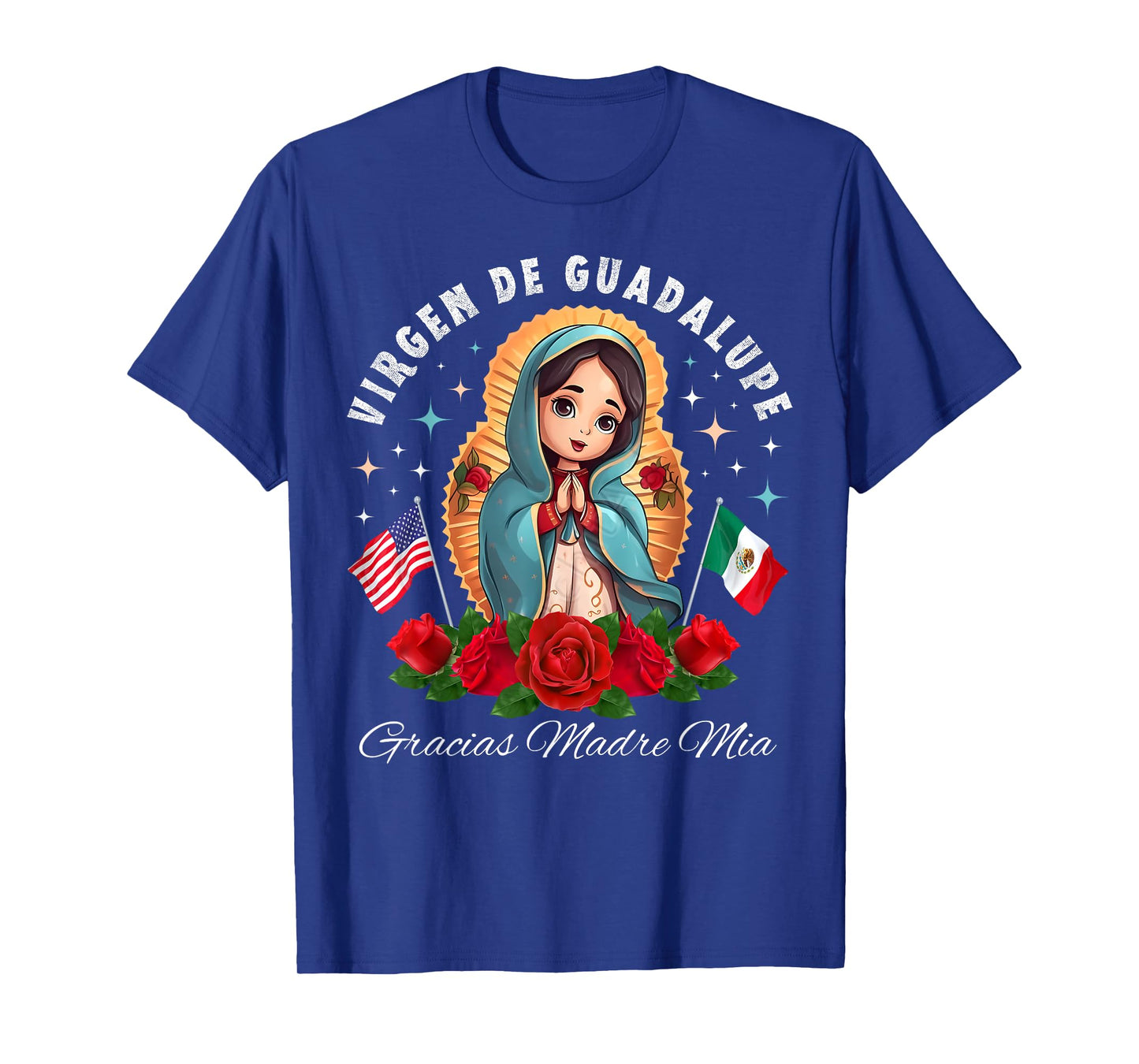 Our Lady of Guadalupe Gracias Madre Mia Mexico for Kids T-Shirt