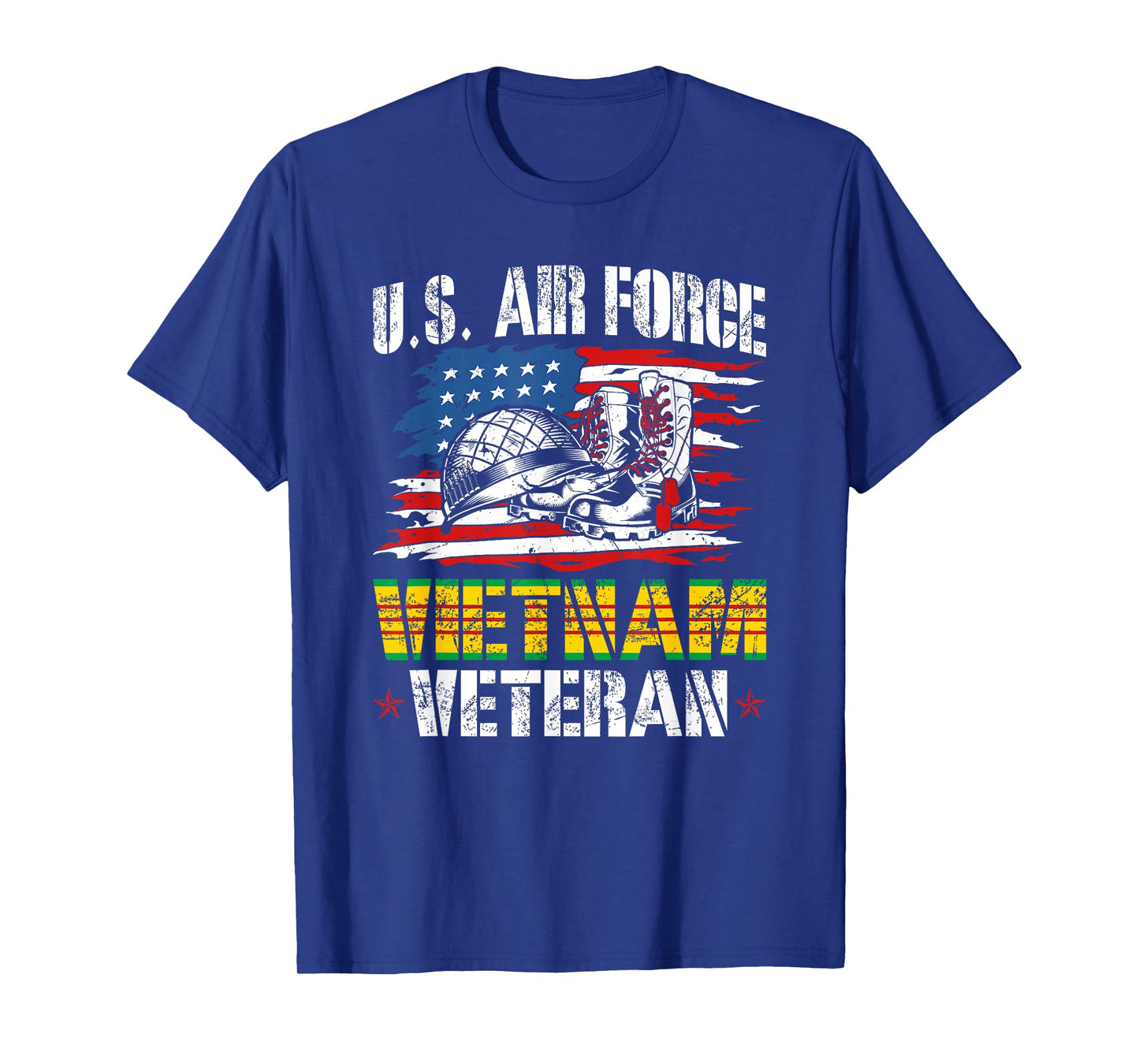 Vietnam Veteran US Air Force US Flag T-Shirt
