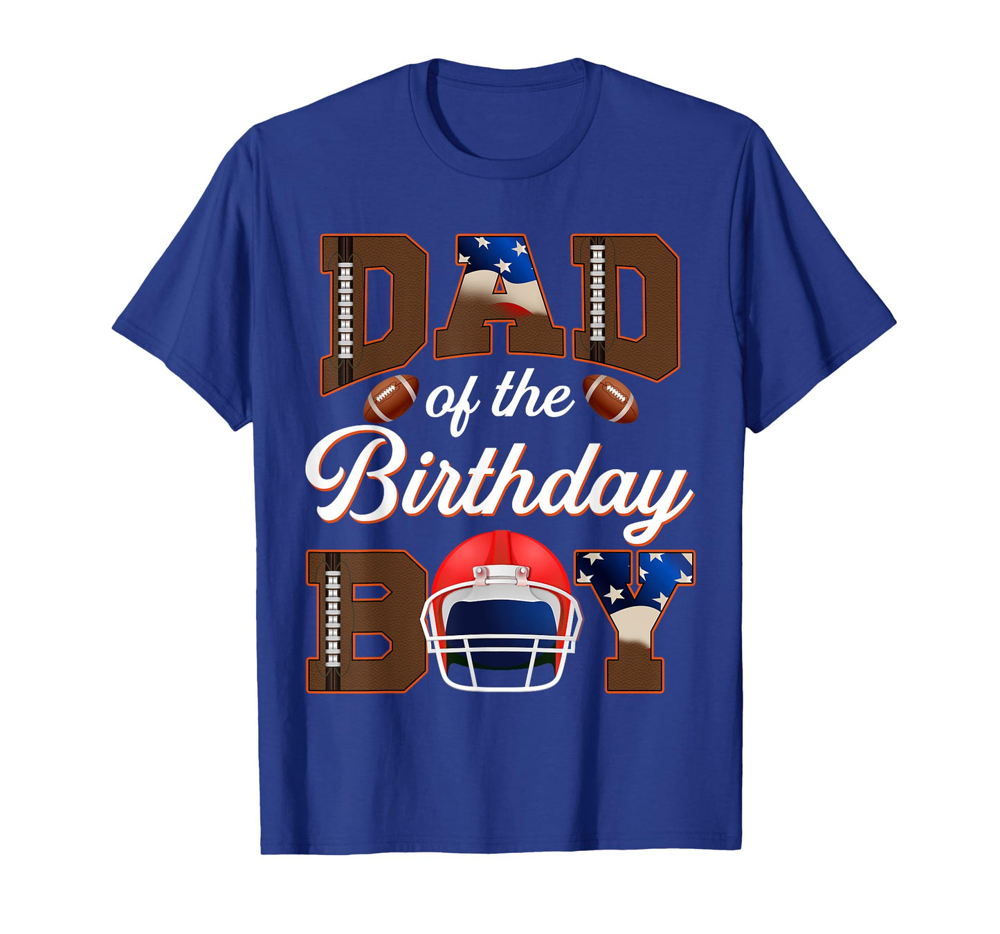 Dad And Mom Birthday Boy Football Family Matching Party T-Shirt