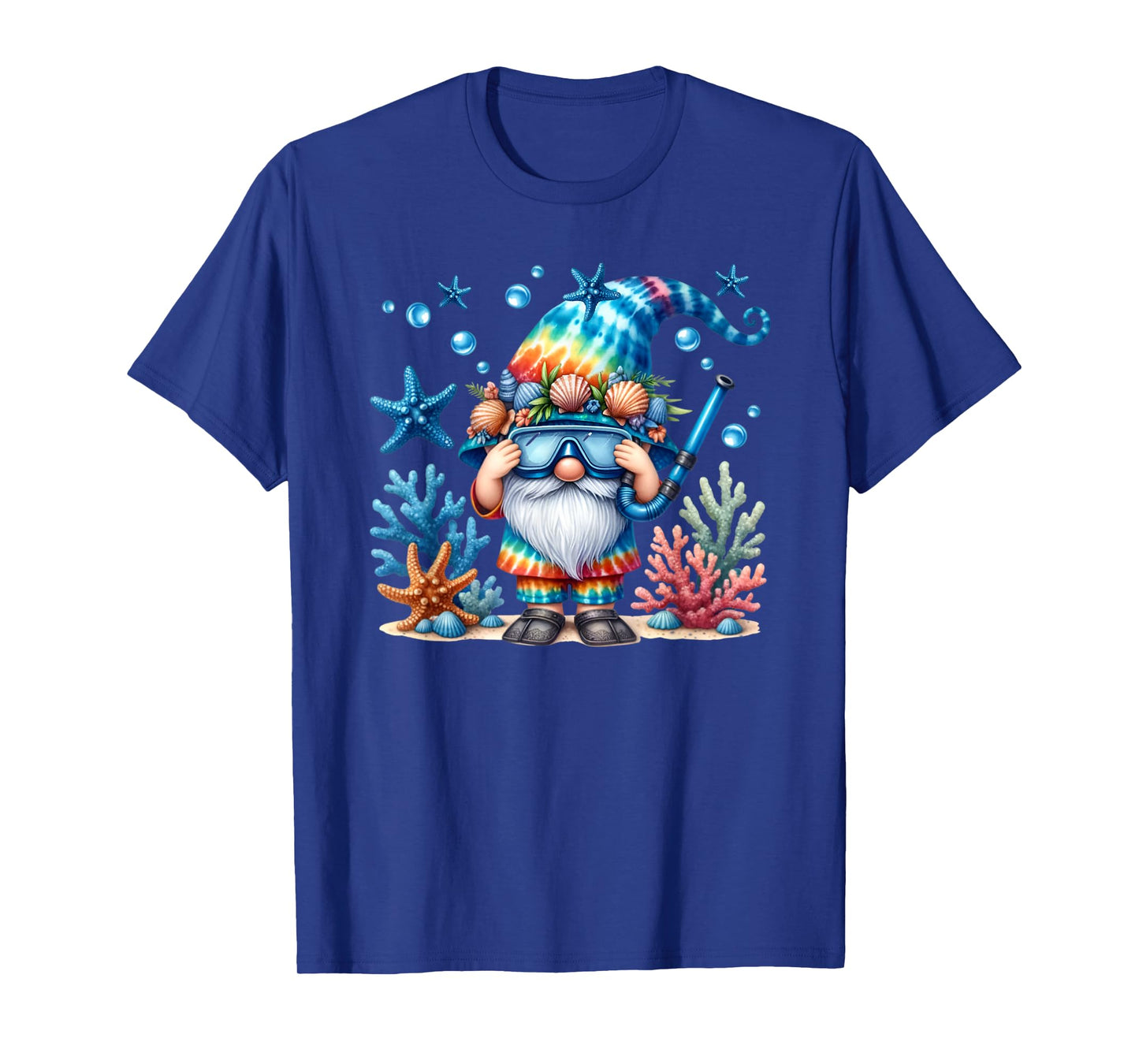 Scuba Diving Accessories Summer Gnome For Beach Vacation T-Shirt for Men Women Kids