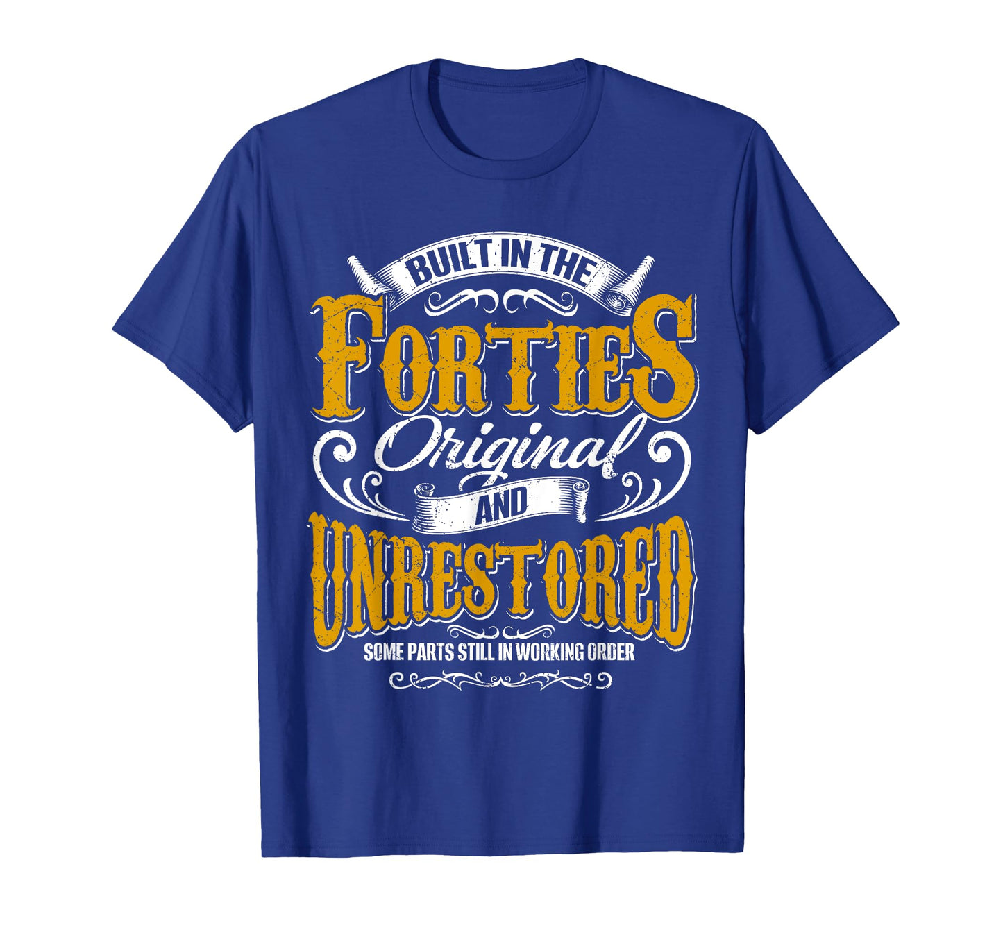 Built In The 40s Forties Vintage Classic Funny 80th Birthday T-Shirt