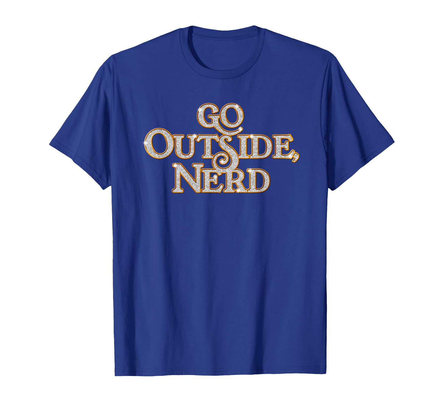 Go Outside Nerd Vintage Design Style Sarcastic Funny Music T-Shirt