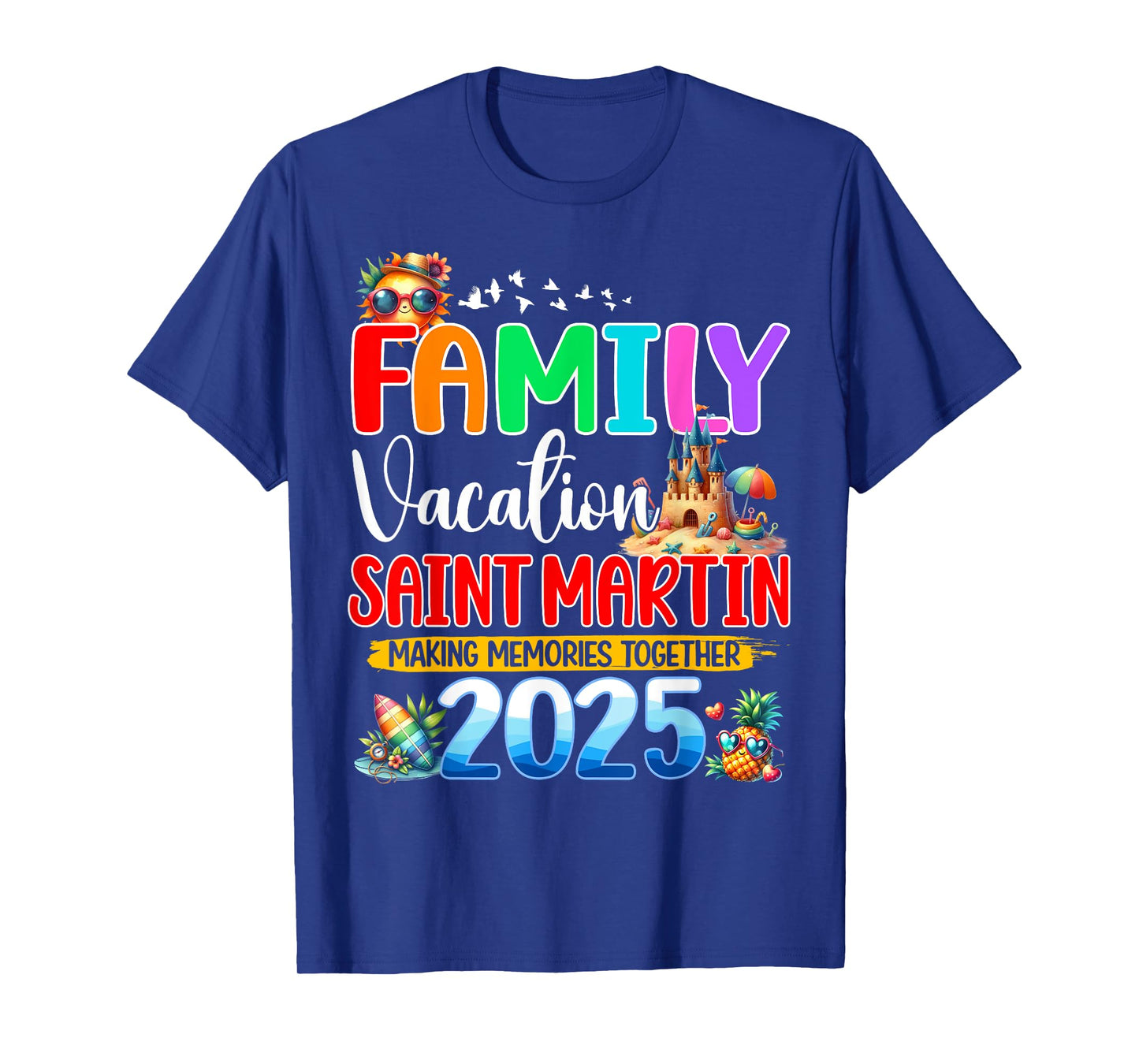 Family Vacation Saint Martin 2025 Holiday Matching Group T-Shirt