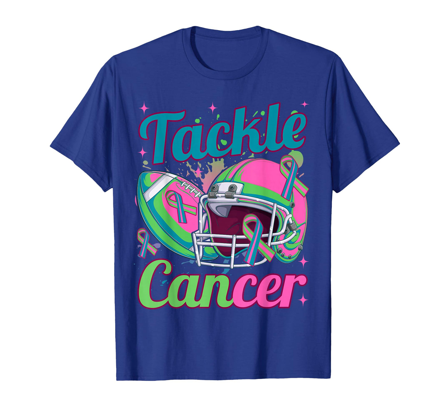 Tackle Metastatic Breast Cancer Awareness Football Women T-Shirt