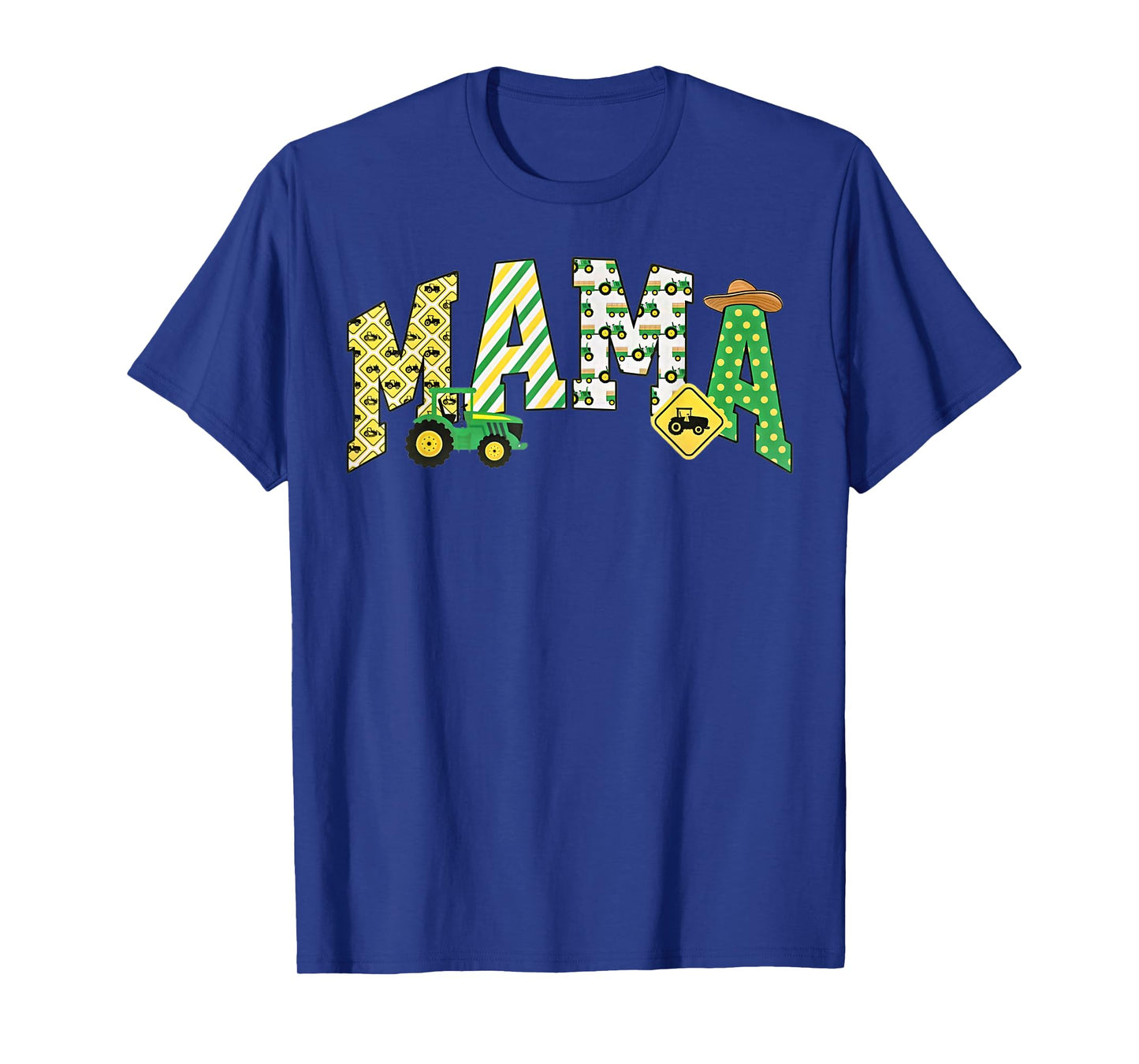 Mama of The Birthday Boy Tractors Farm Trucks Family Party T-Shirt