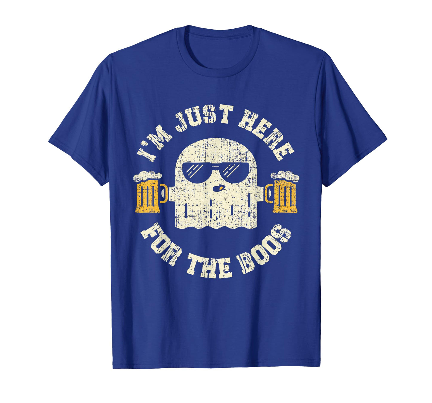 I'm Just Here for The Boos Halloween Party Drinking Beer Men T-Shirt