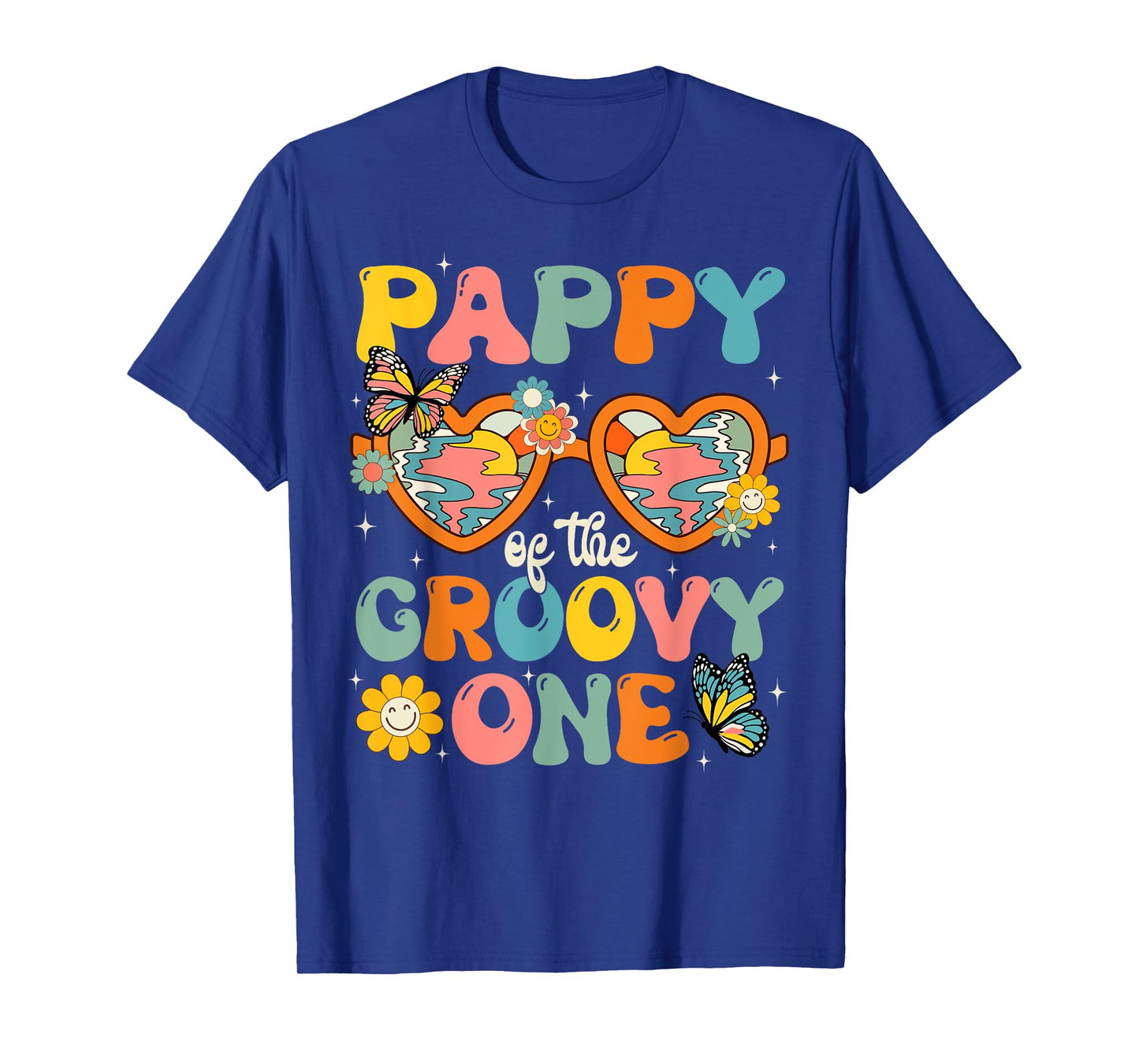 Pappy of the Groovy One Glasses Birthday Party T-Shirt