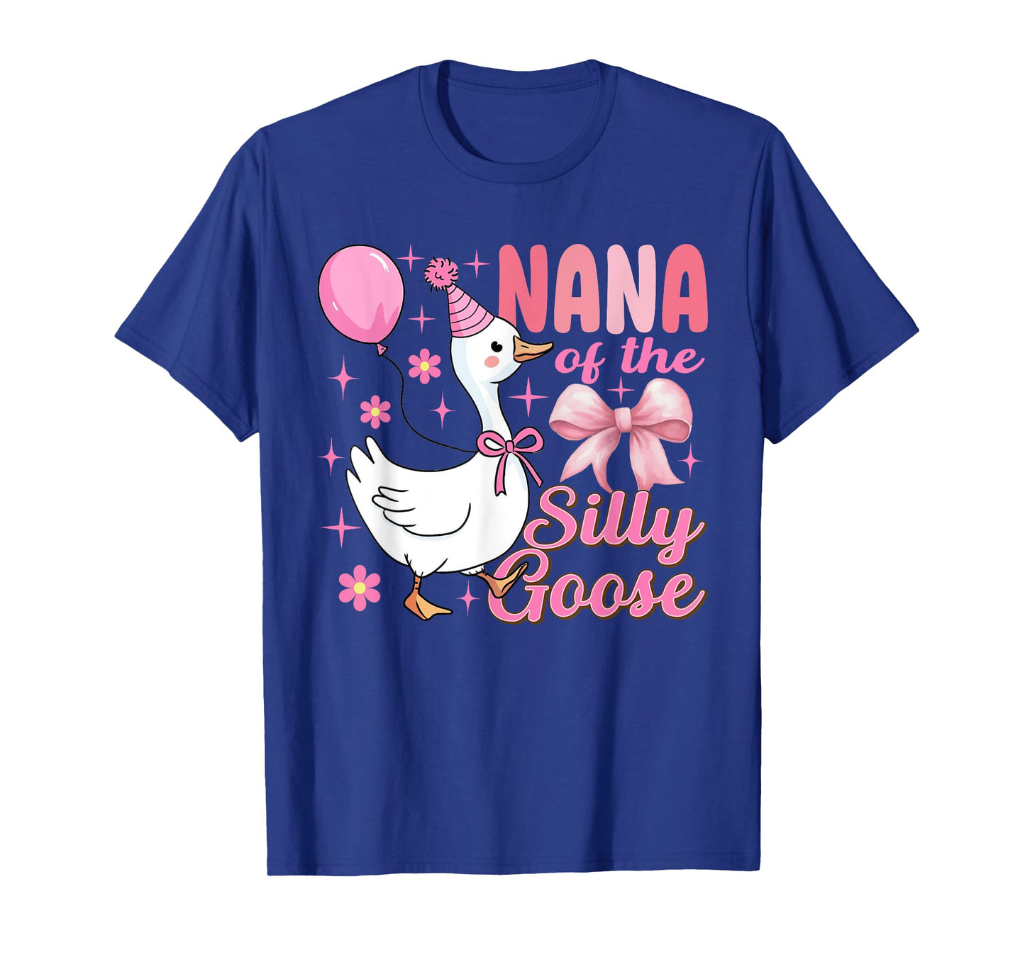 Nana Goose On The Loose Funny Birthday Matching Family T-Shirt