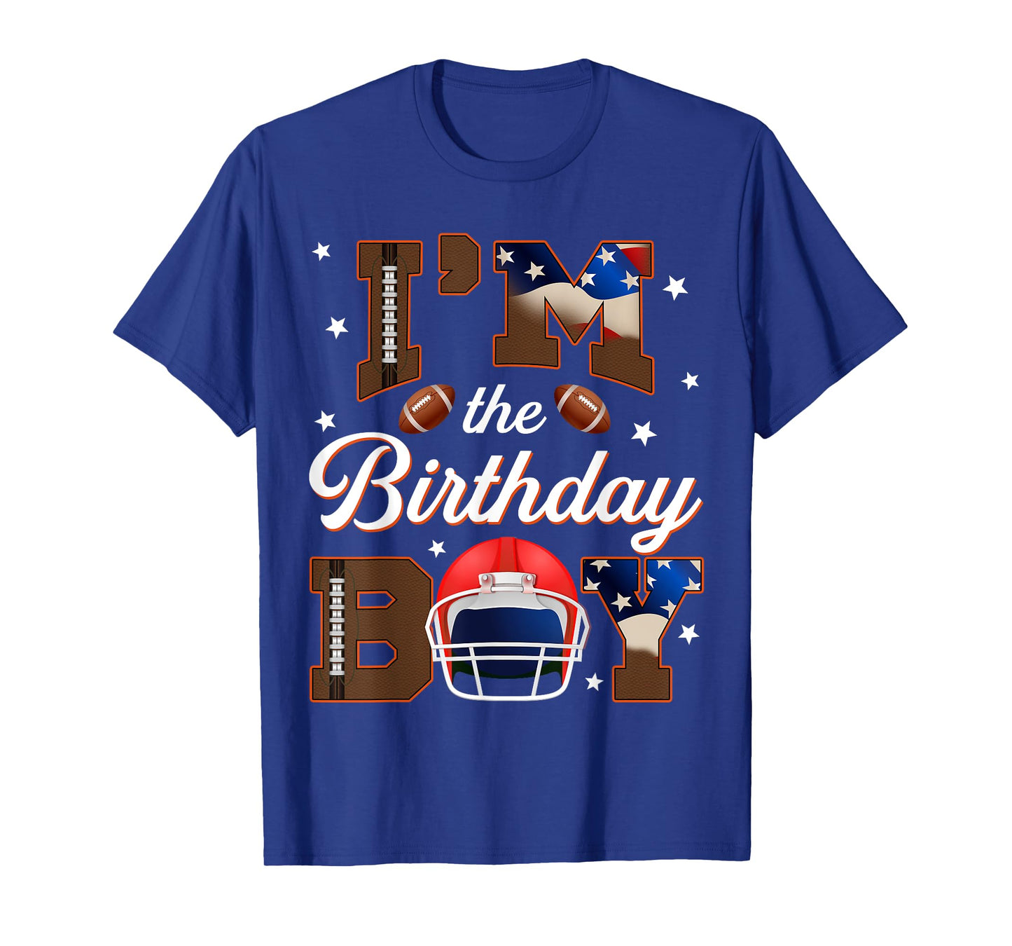 Im the Birthday Boy Football Family Matching Party Decor T-Shirt
