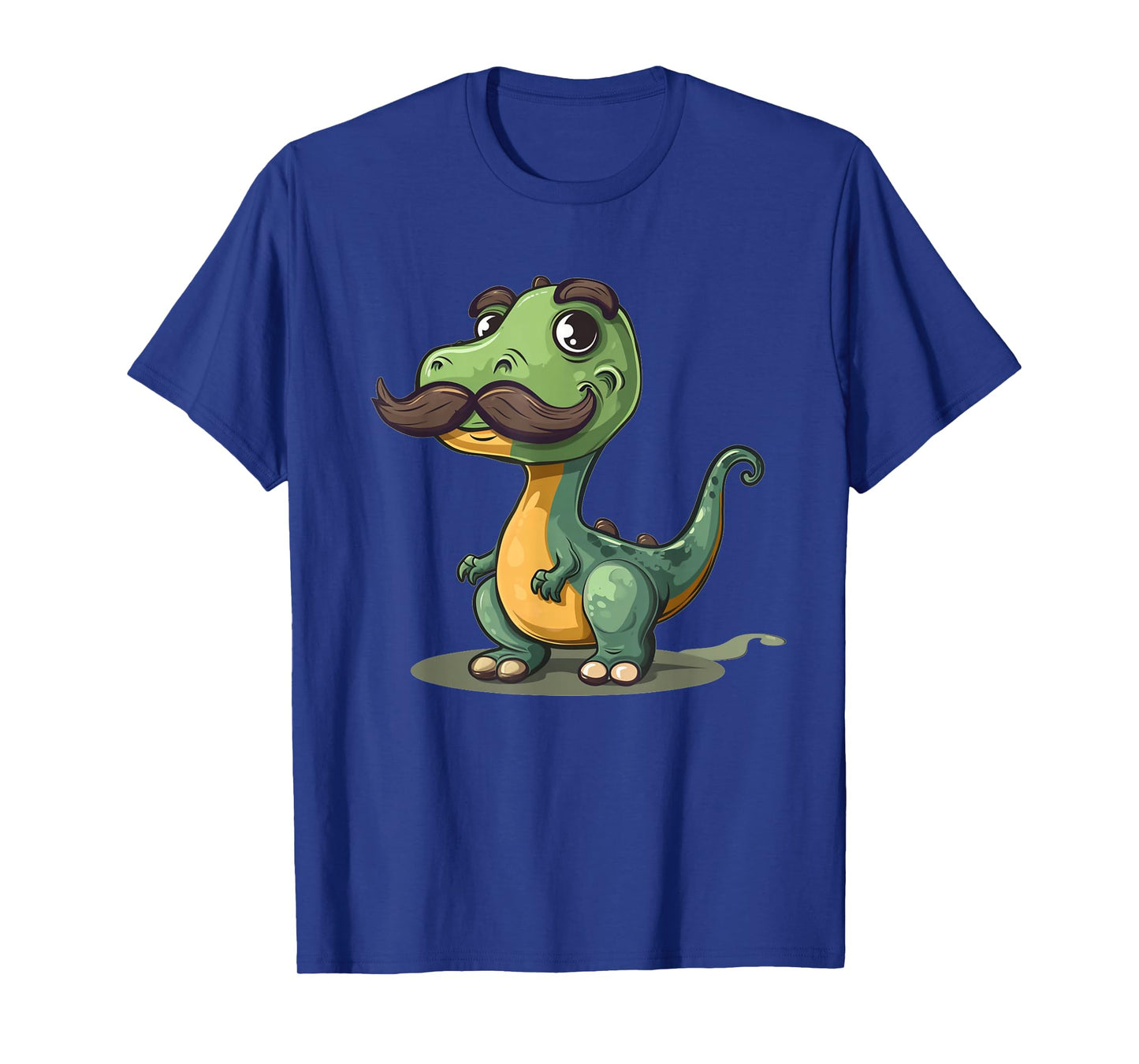 Funny dinosaur with mustache beard for adults and kids T-Shirt
