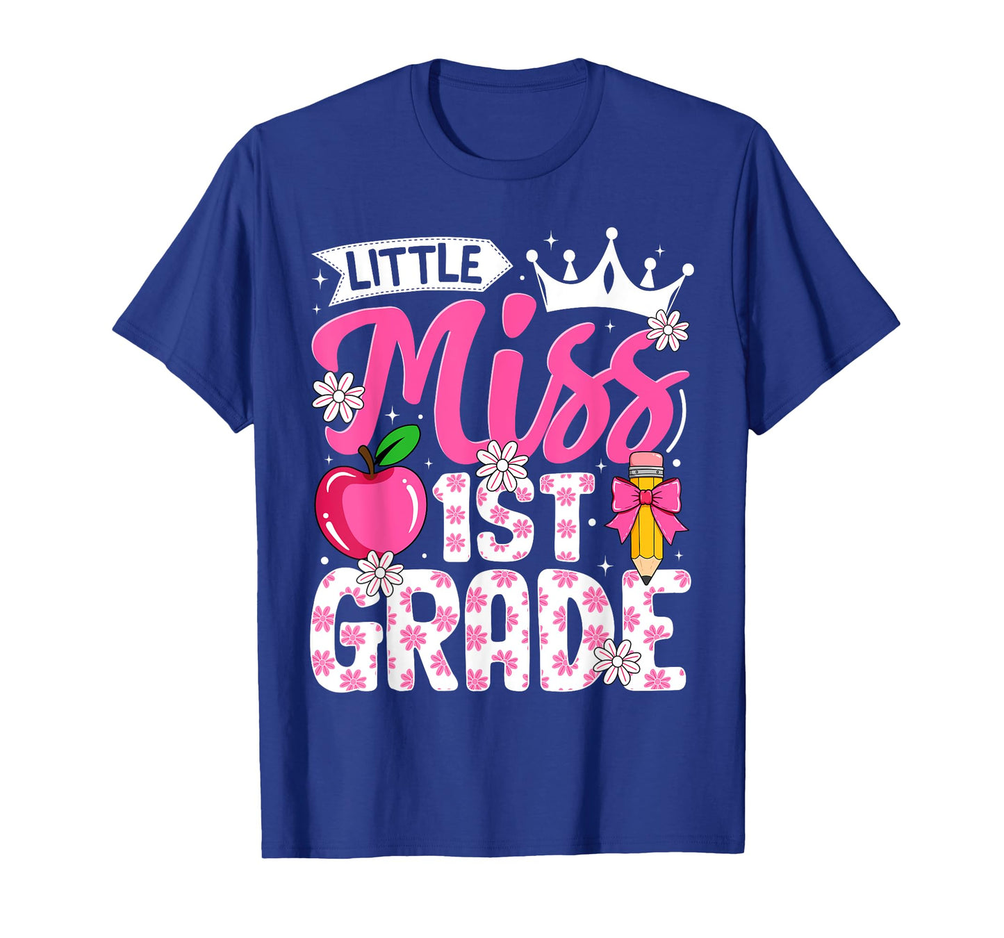 Cute Back To School 1st Grade Girls Kids First Day Of School T-Shirt