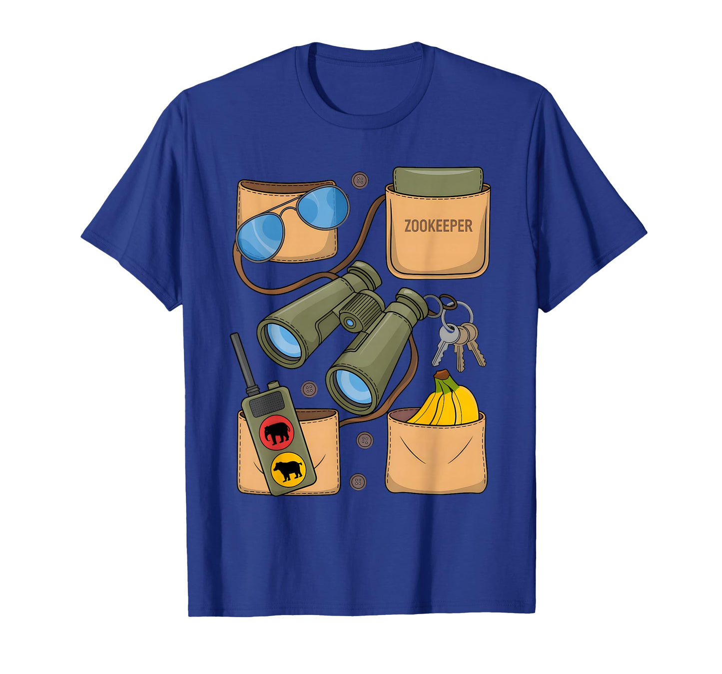 Zoo Keeper Costume Funny Halloween Boys Girls Zookeeper T-Shirt