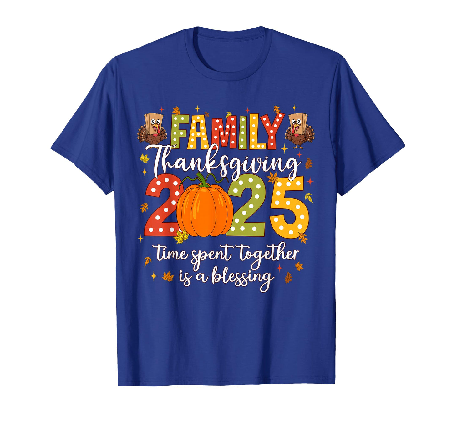 Family Thanksgiving 2025 Thanksgiving Crew Turkey Matching T-Shirt