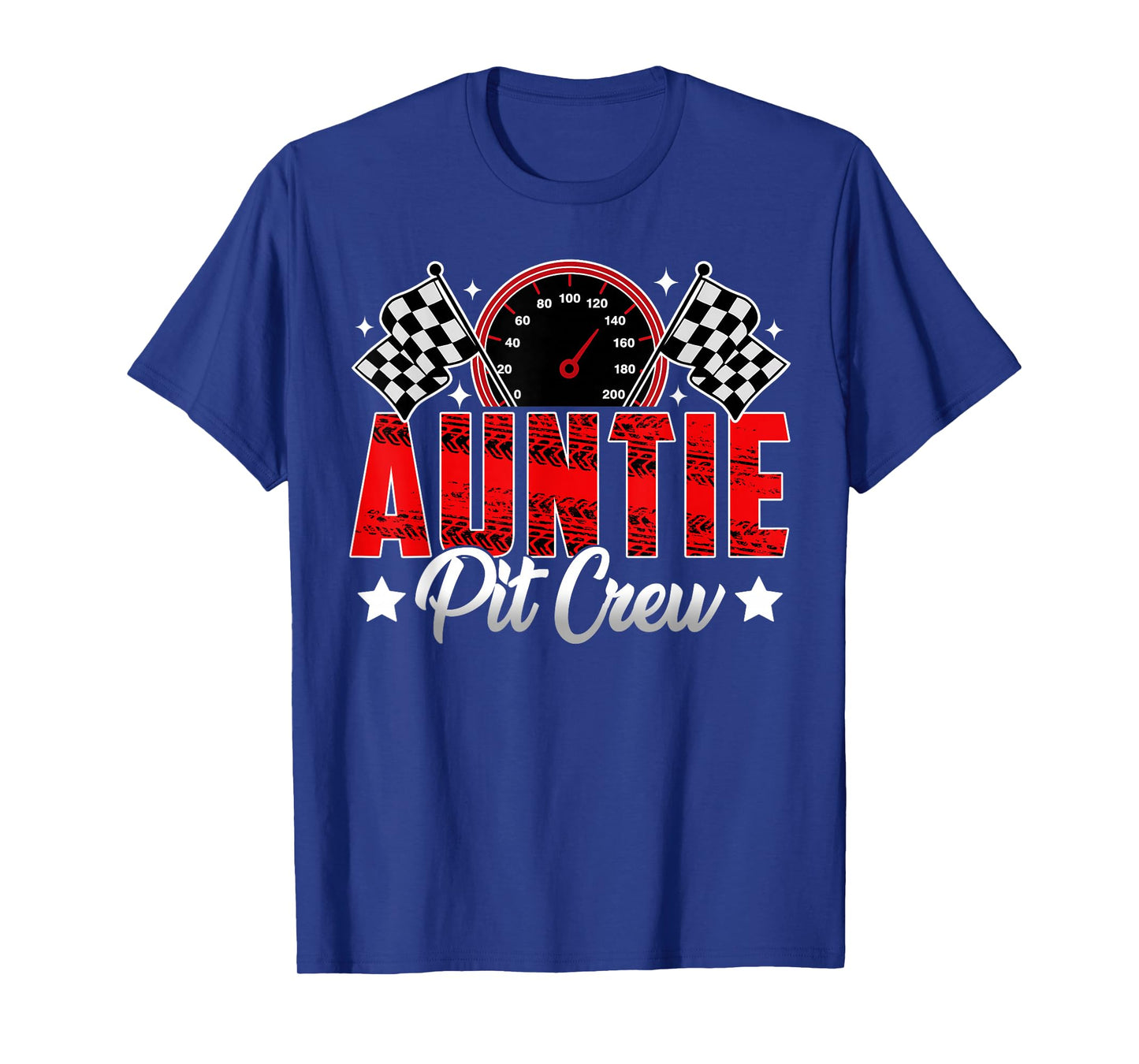 Race Car Birthday Party Racing Family Auntie Pit Crew T-Shirt