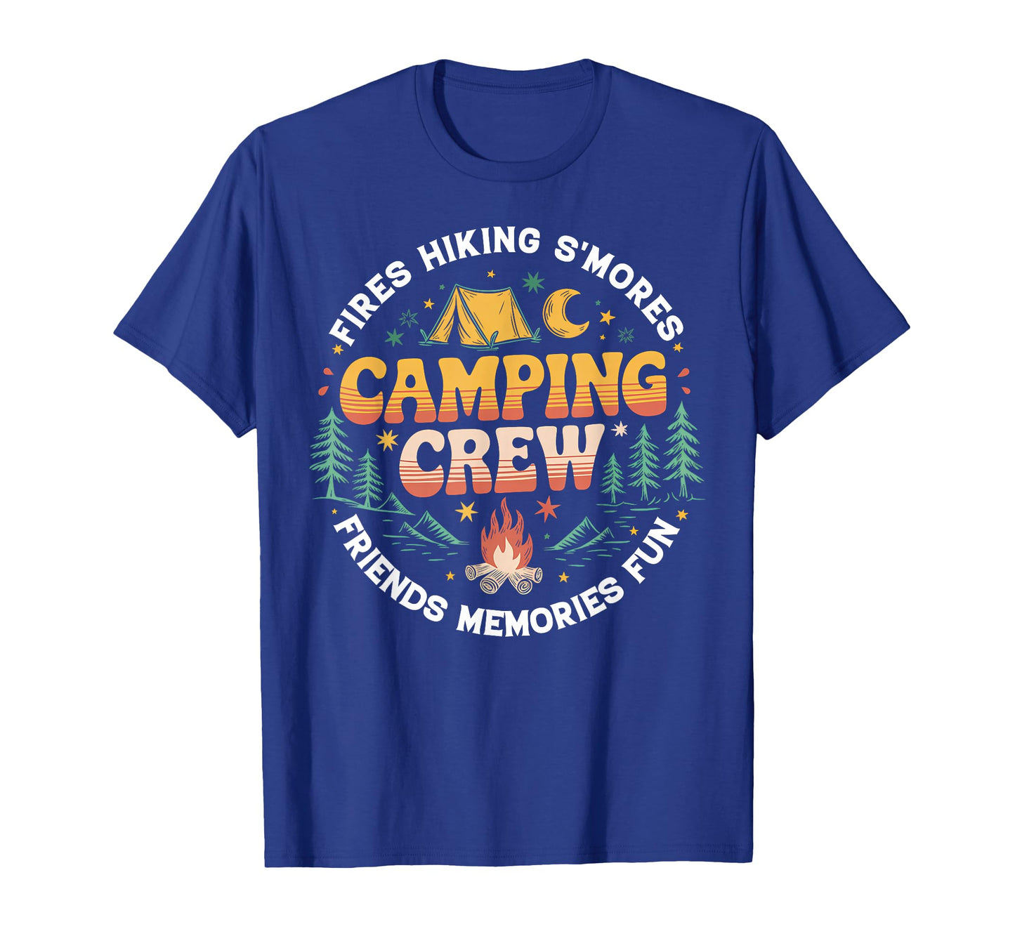 Camping Crew Family Matching Group Friends Men Women Kid T-Shirt