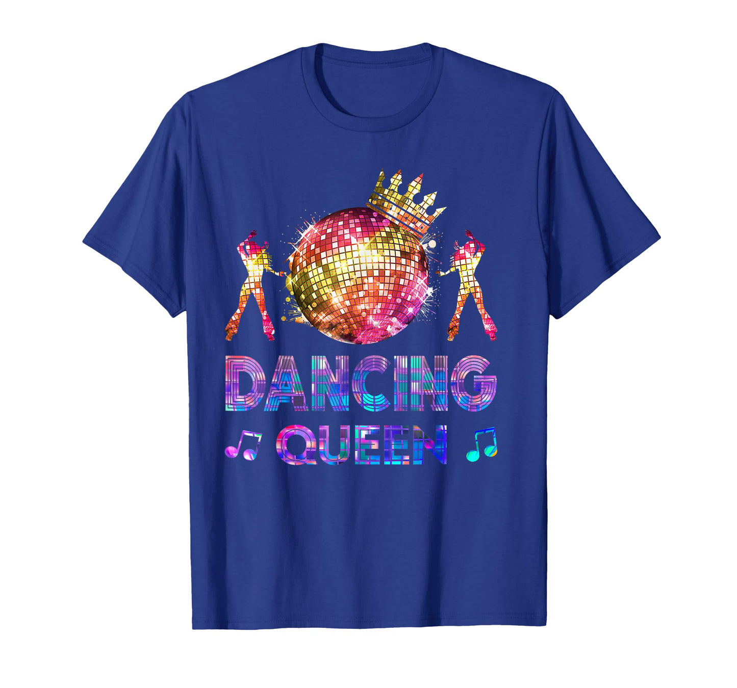 Dancing Queen Funny Dance Mom Disco Ball Vintage 70s Women T-Shirt
