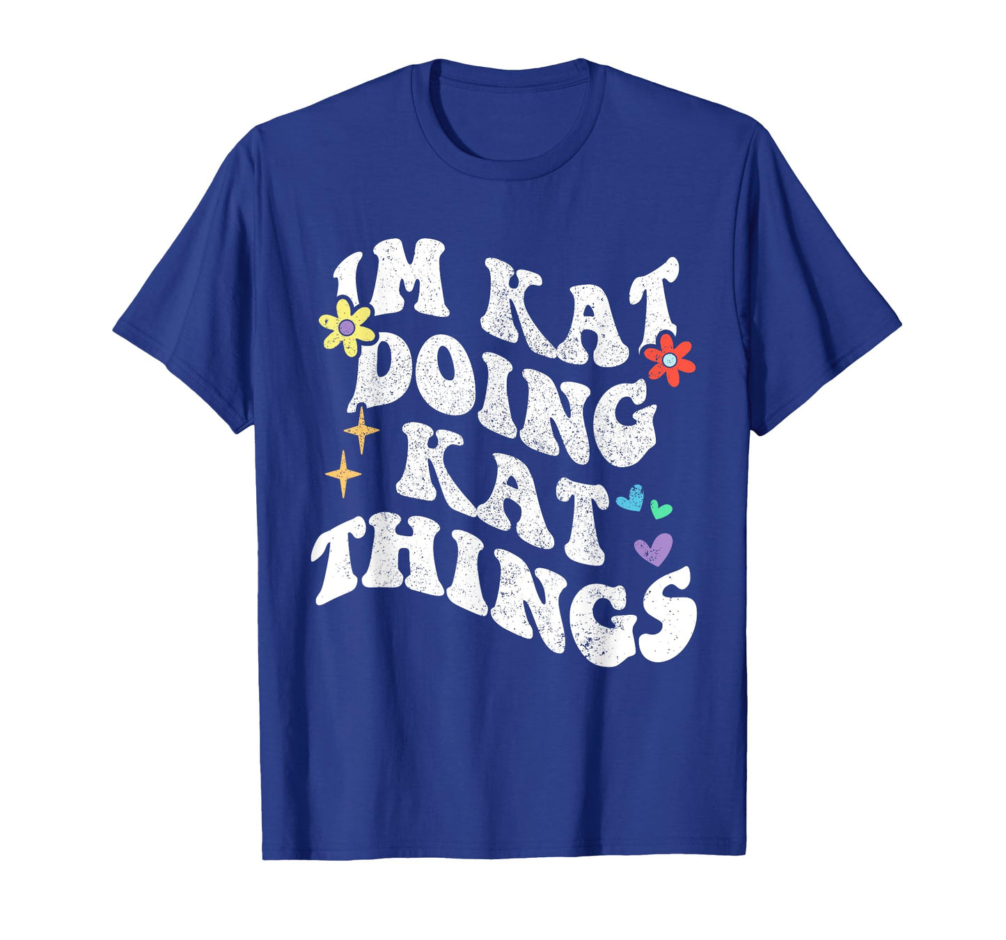 Retro Groovy Im Kat Doing Kat Things Funny Mother's Day T-Shirt