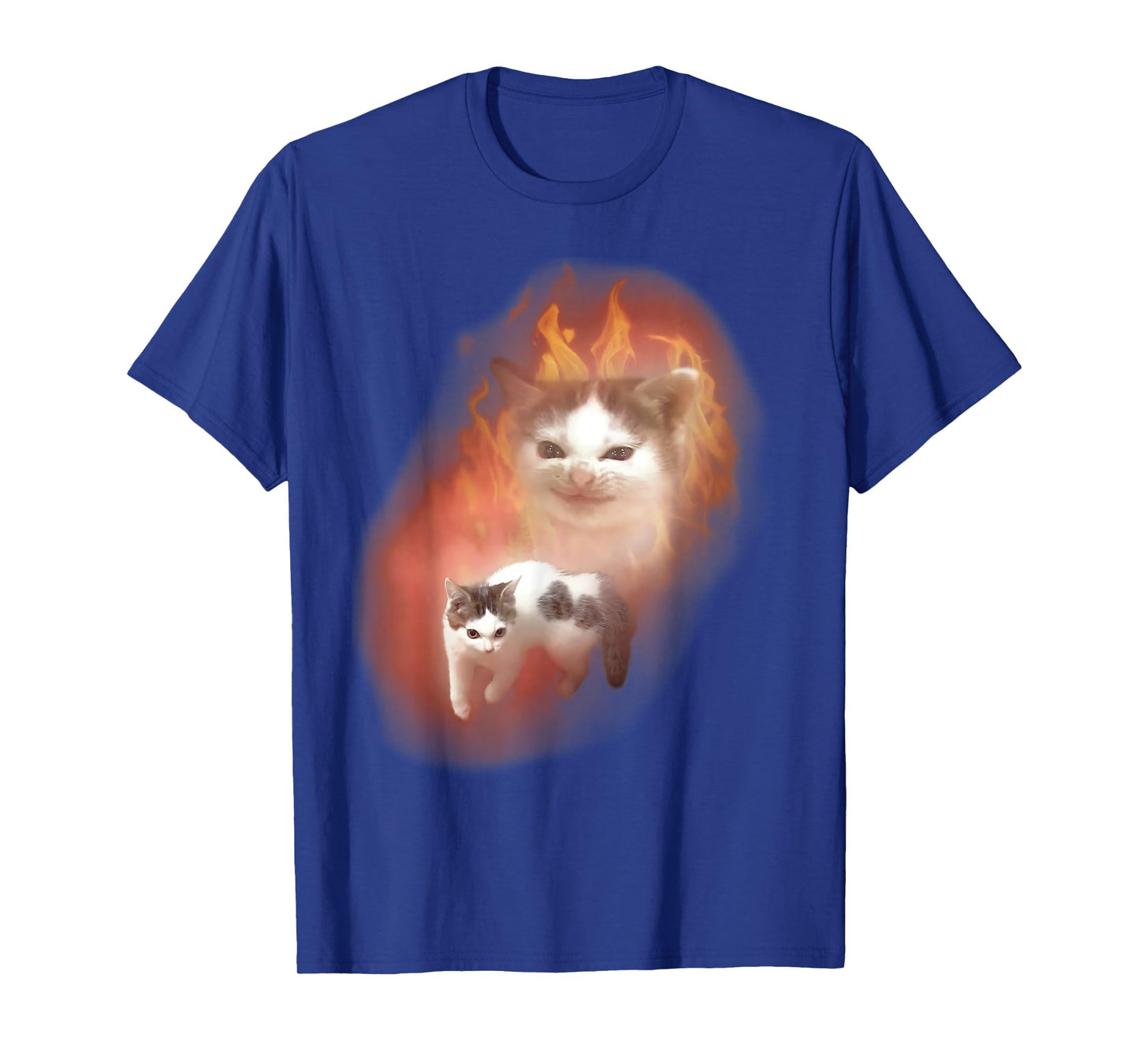 Angry Cat Meme Funny Silly Cat Kitten Lover Humor Brainrot T-Shirt