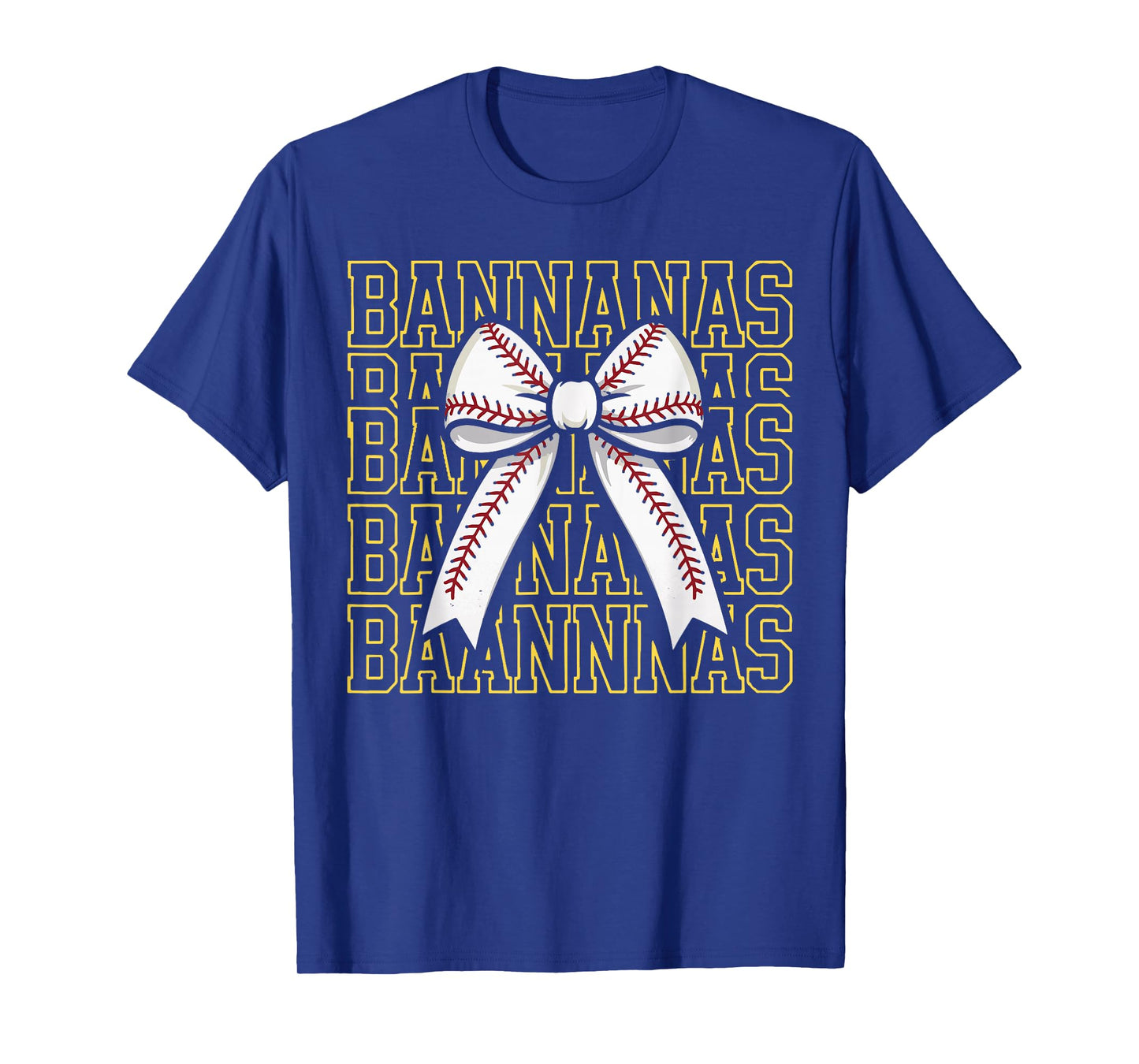Retro Bananas Last Name Coquette Bow Women Girls Kids T-Shirt