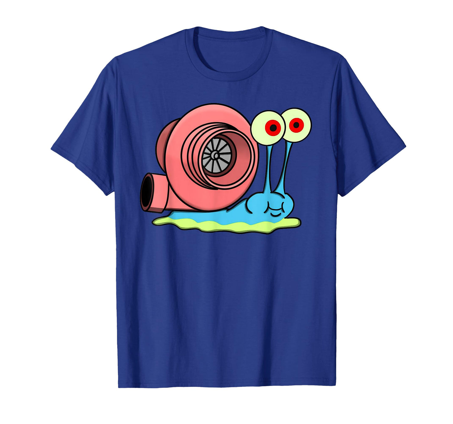 Retro Turbo Car Funny Meme Fast Snail With Racing Vintage T-Shirt