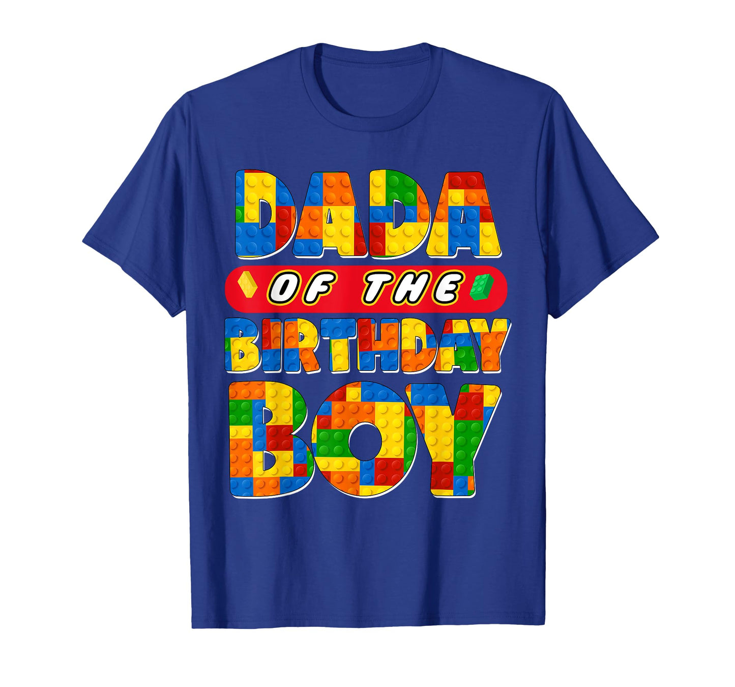 Dad And Mom Dada Birthday Boy Building Bricks Family Party T-Shirt