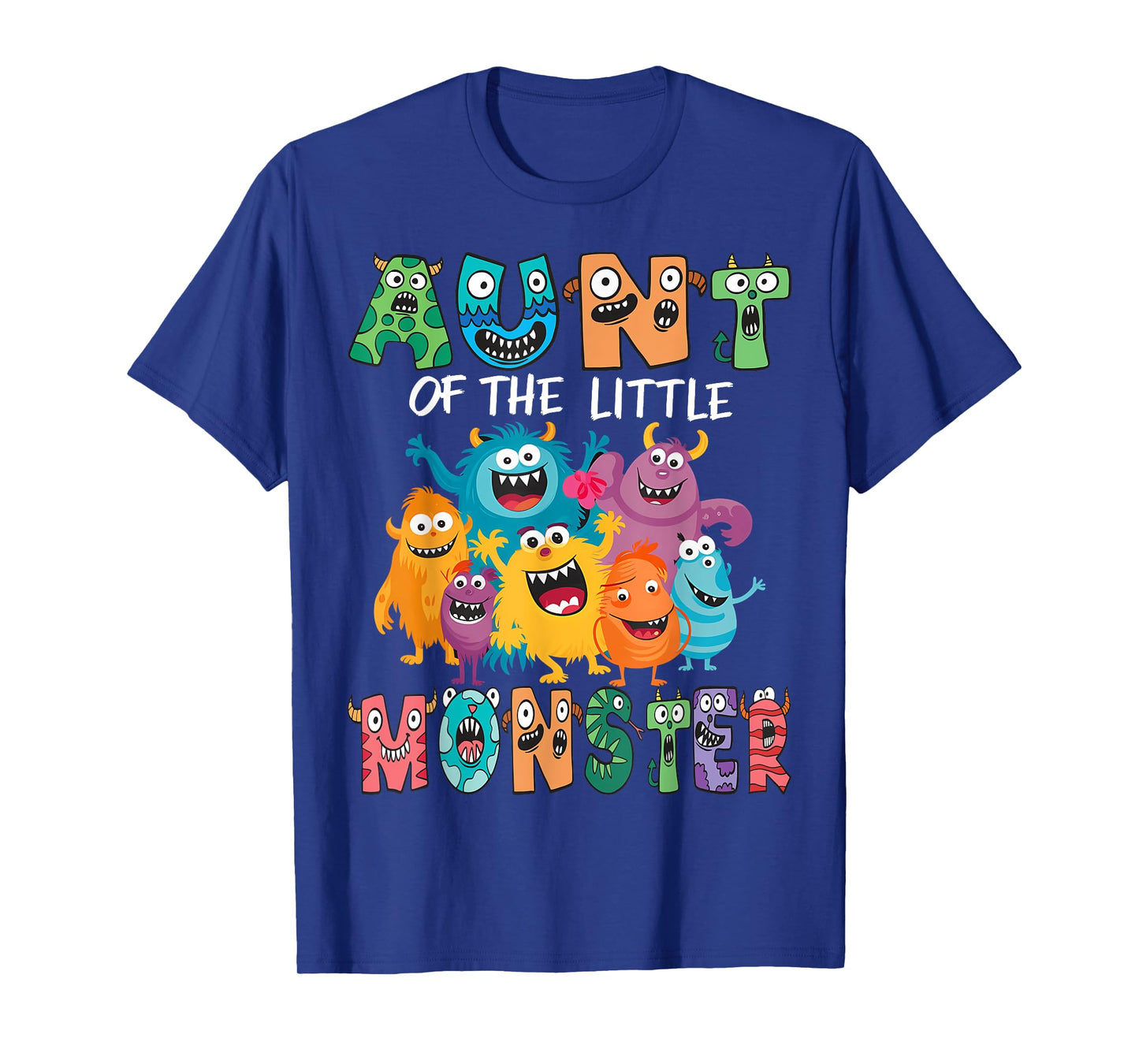 Aunt Of The Little Monster Kids 1St Birthday Party T-Shirt