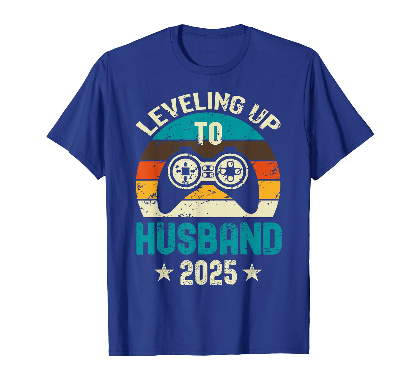 Leveling Up To Husband 2025 Future Groom Bachelor Party T-Shirt