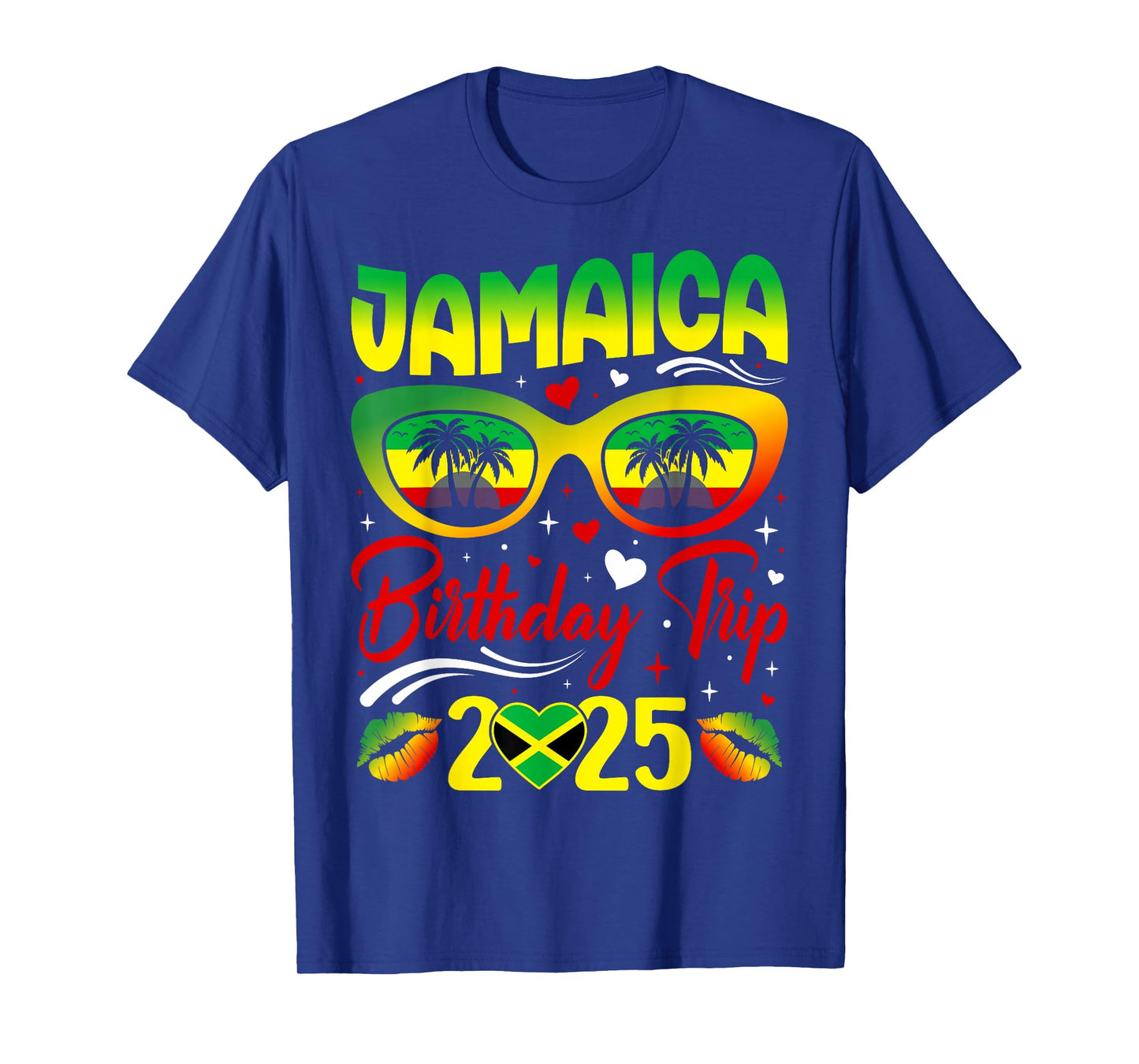 Jamaica Birthday Trip 2025 Funny Family Matching T-Shirt