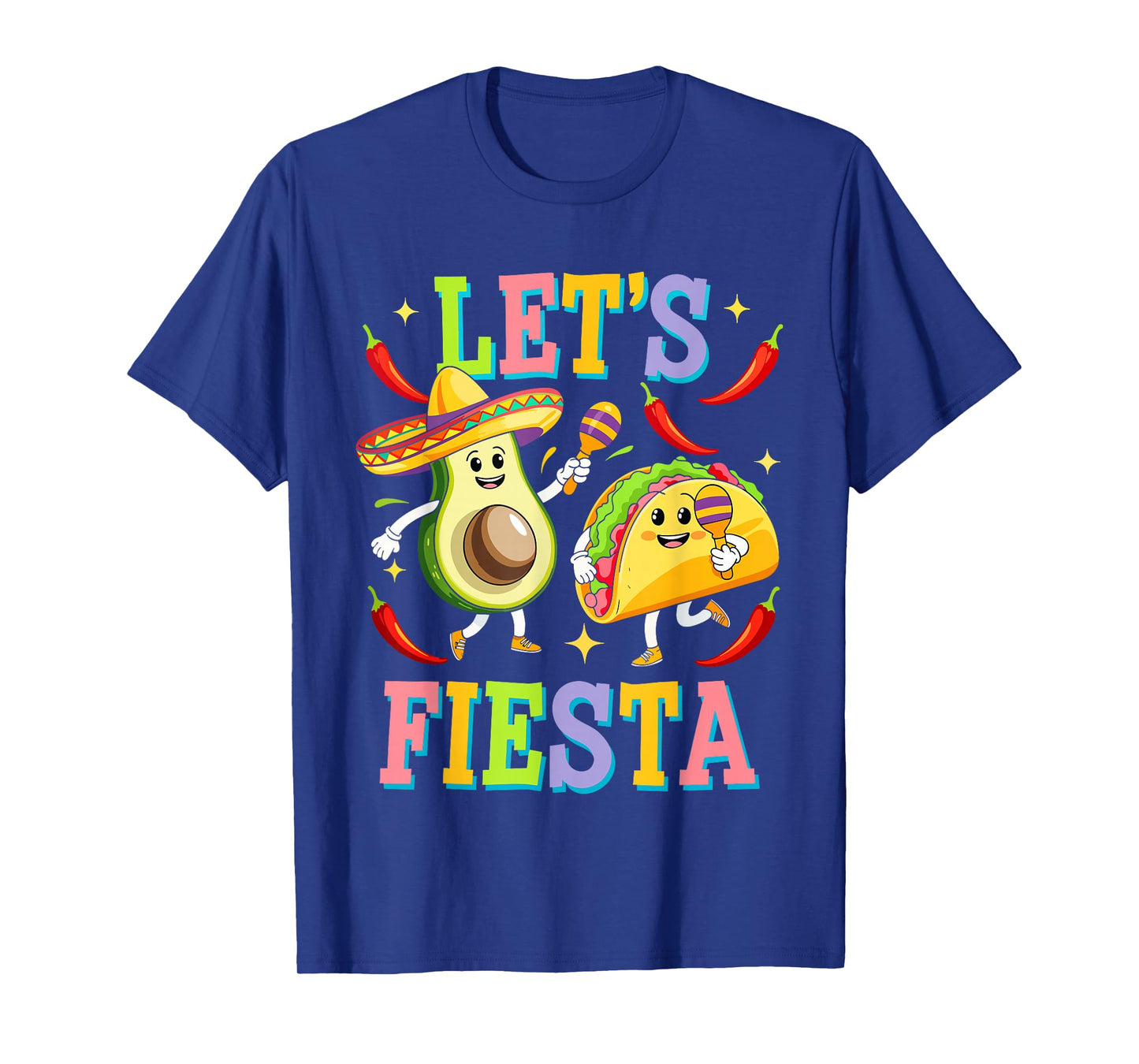 Let's Fiesta Shirt Mexican Men Women Kids Cinco De Mayo T-Shirt