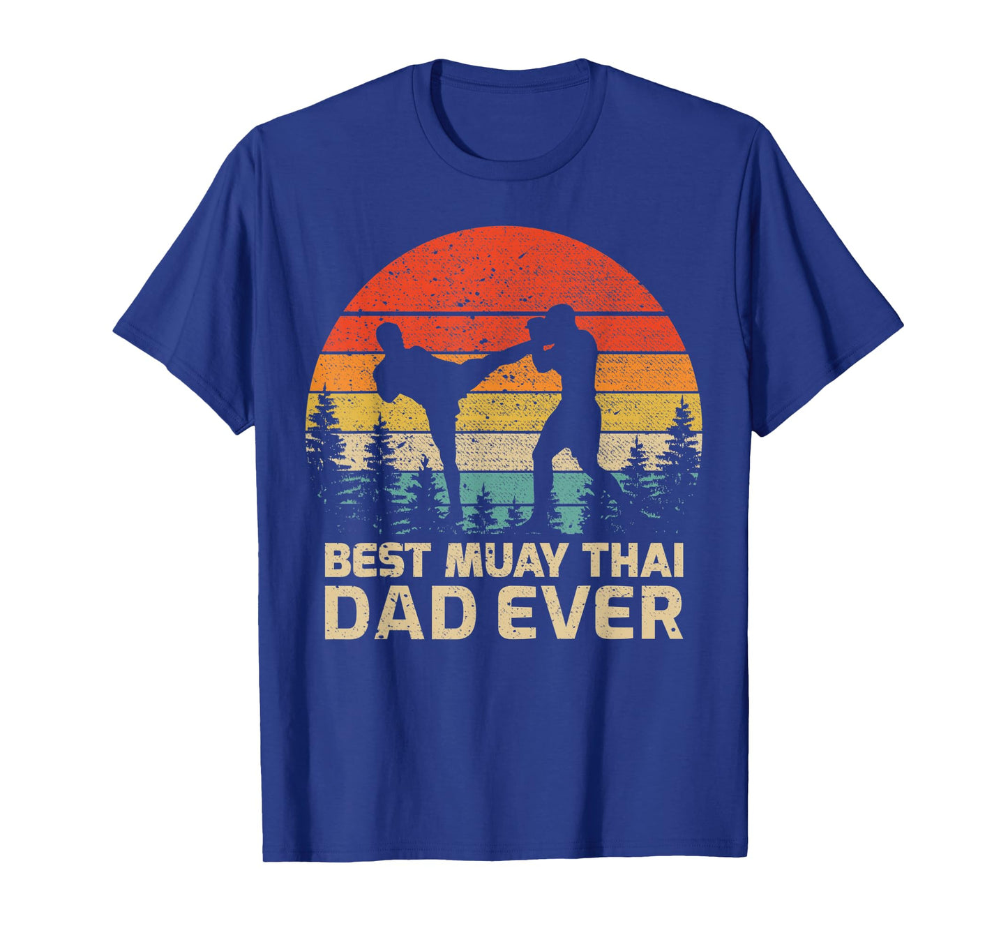 Mens Retro Vintage Best Muay Thai Dad Ever Father's Day T-Shirt