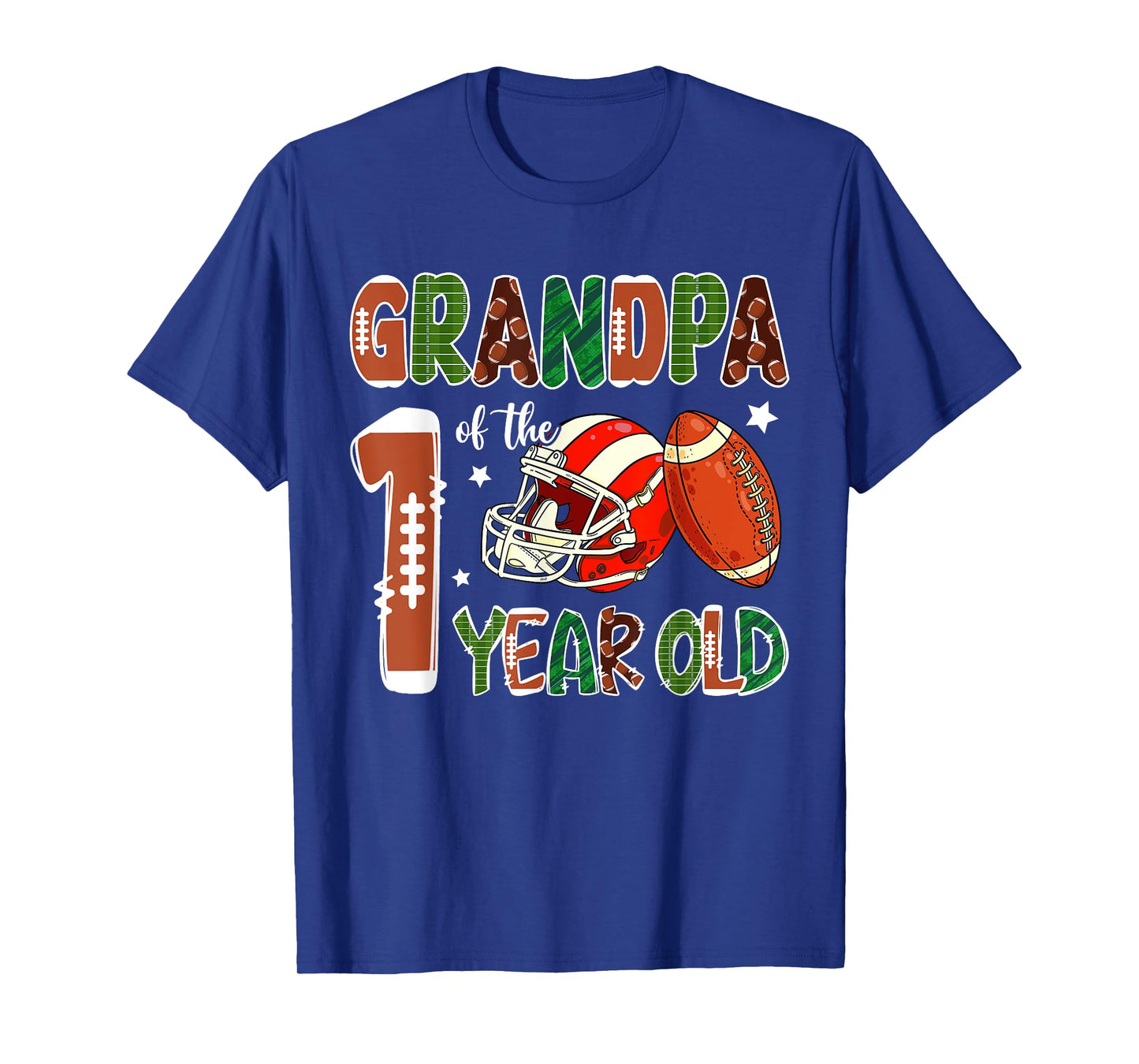Grandpa Of The 1 Year Old Football Themed 1st Birthday Party T-Shirt