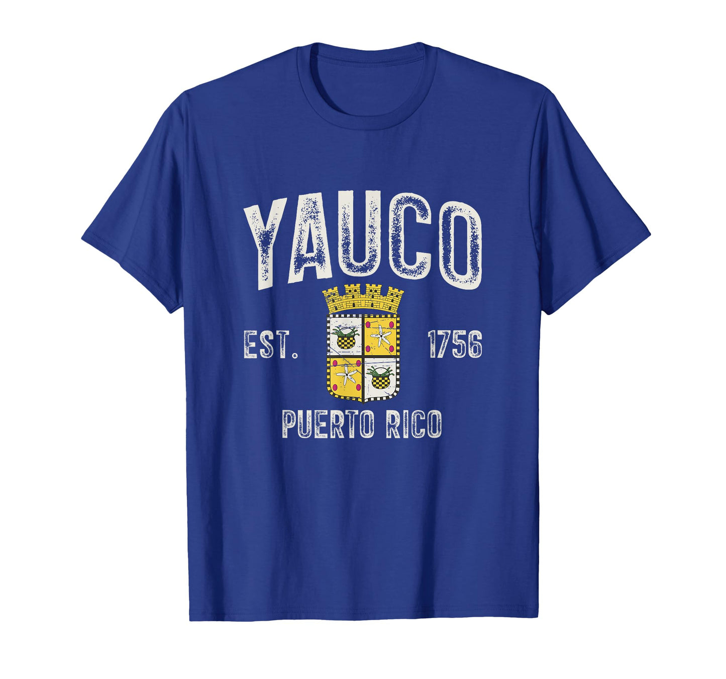 Yauco City In Puerto Rico Est 1756, Yauco Armorial T-Shirt