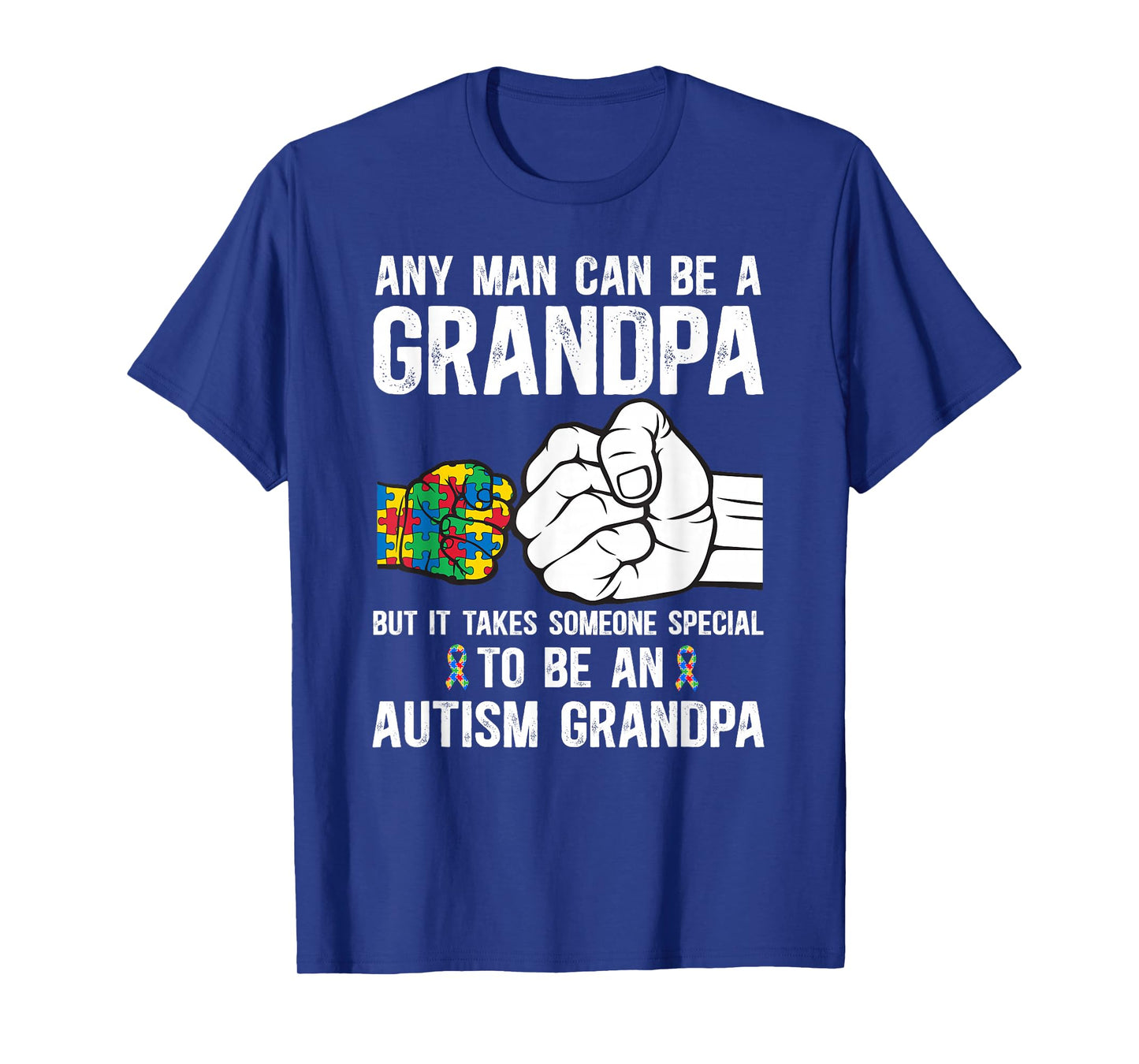 To Be Autism Grandpa Autism Warrior Grandpa Autism Awareness T-Shirt