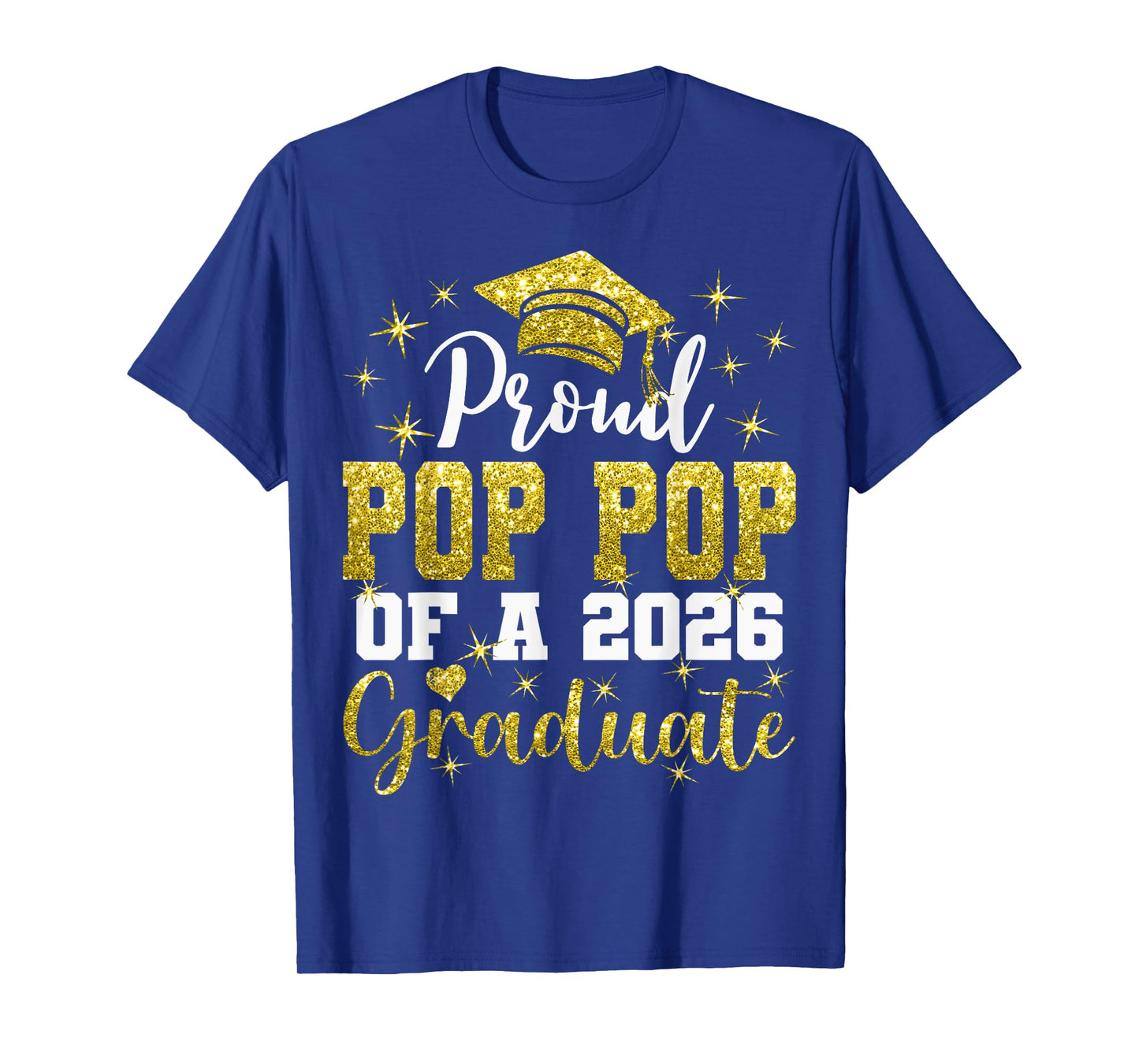 Super Proud Pop Pop of 2026 Graduate Graduation Family T-Shirt