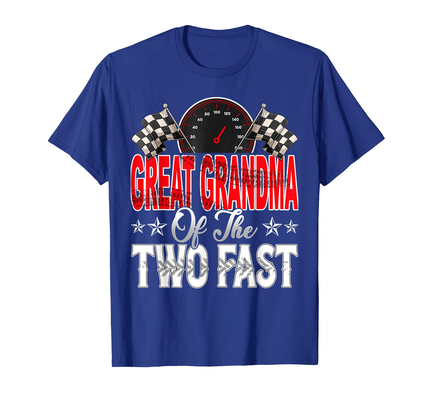 Great Grandma Of The Two Fast Second Birthday Racing Car T-Shirt