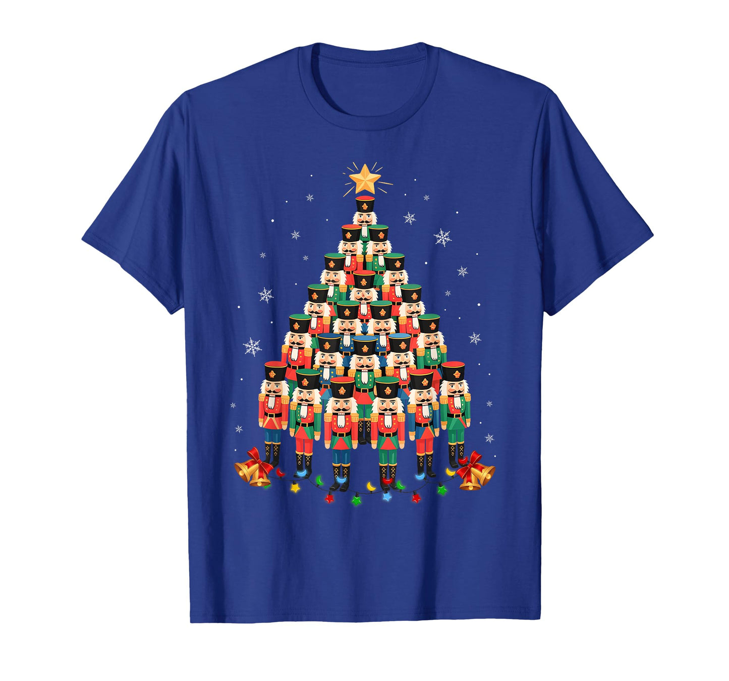 Funny Nutcracker Christmas Tree 2025 Xmas Men Women Kid T-Shirt