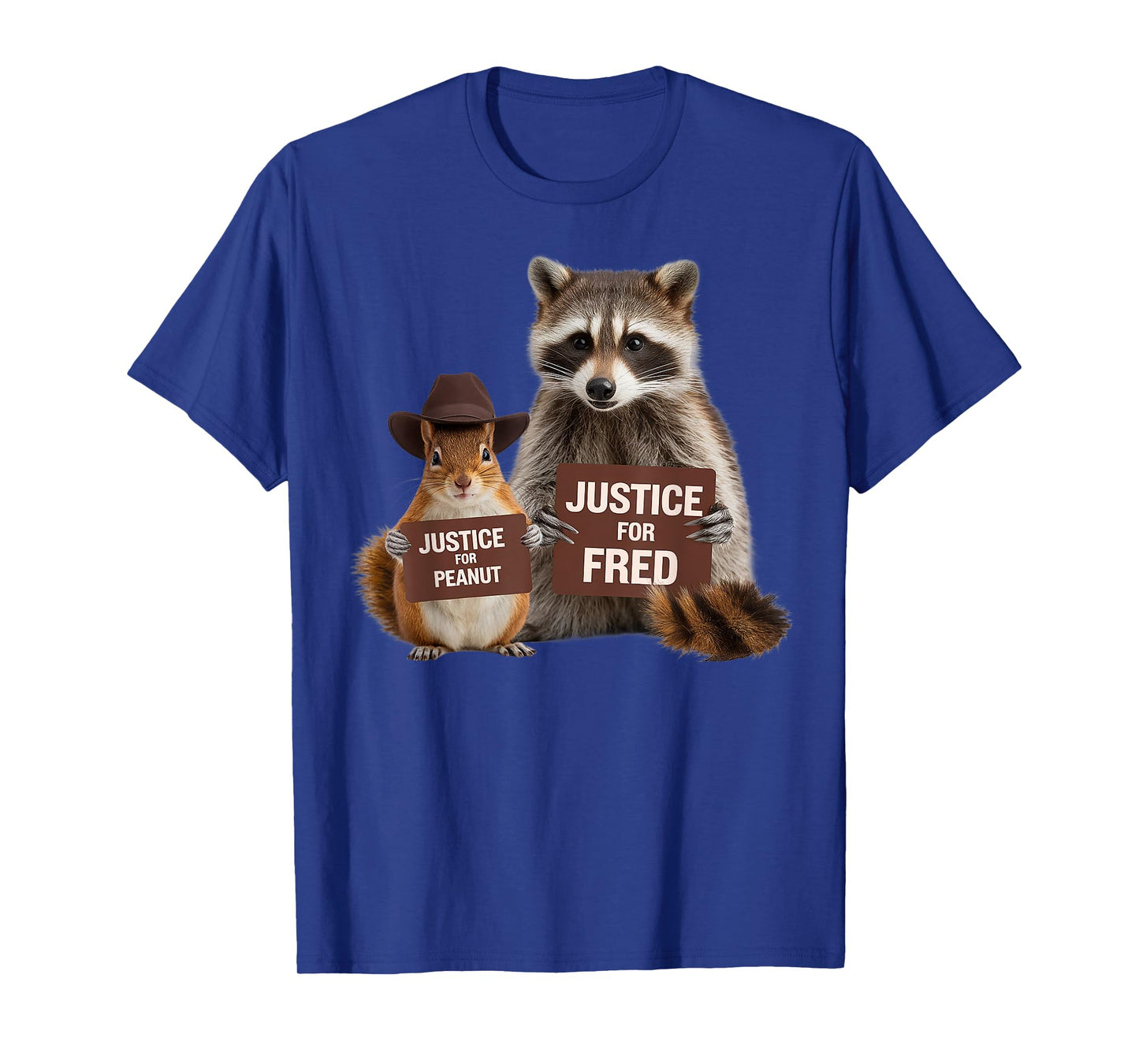 Justice For Peanut And Fred Gifts For Squirrel Raccoon Lover T-Shirt