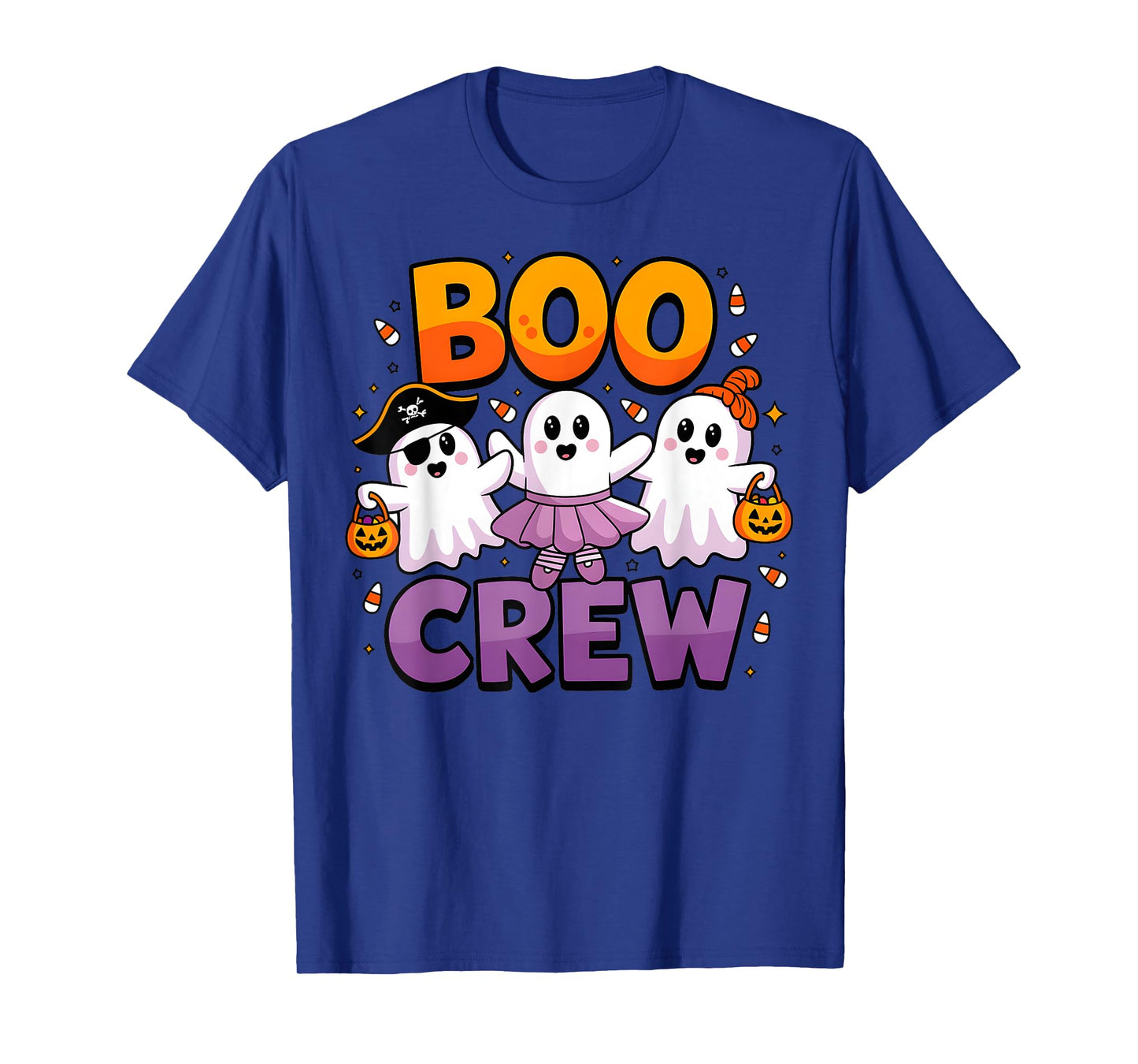 Boo Crew Cute Halloween Ghosts Matching Family Outfit T-Shirt