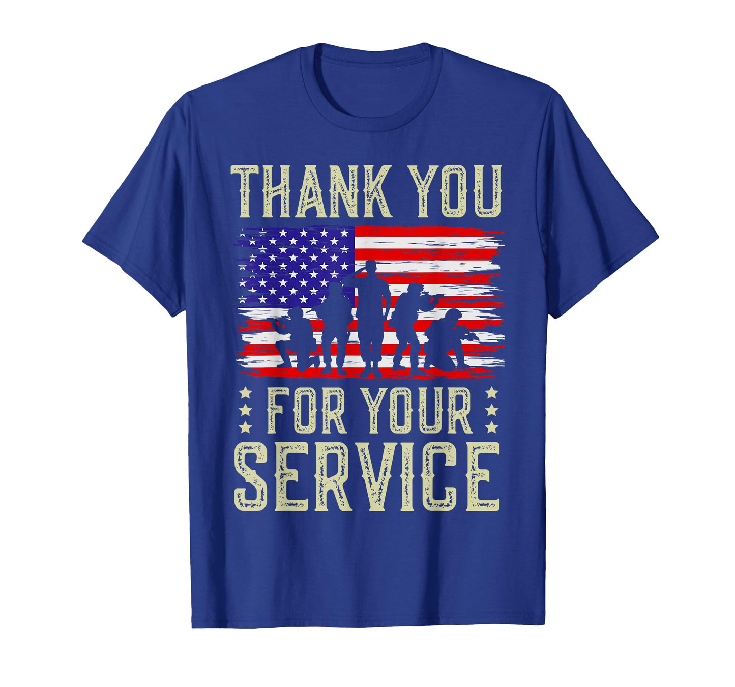 Veteran Thank You For Your Service US Flag Veterans Day T-Shirt