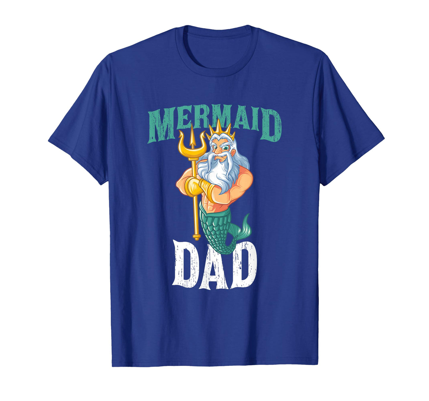 Funny Mermaid Dad Daddy Merman Security Birthday Men Gifts T-Shirt