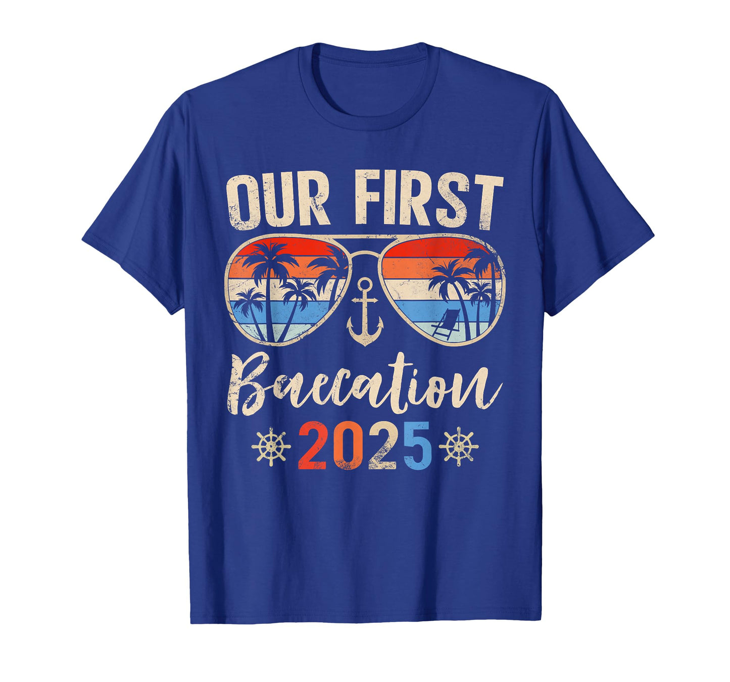 Our First Baecation 2025 Couples Cruise Vacation Matching T-Shirt