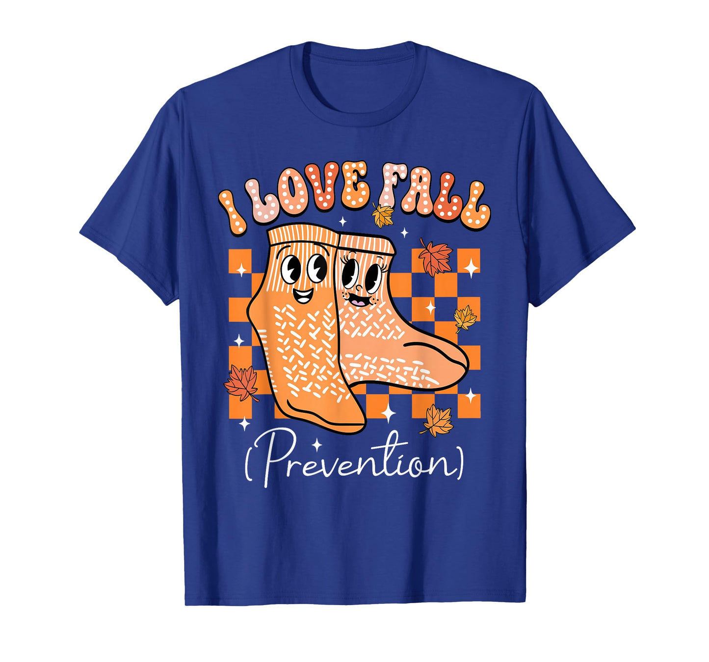 I Love Fall Prevention Nurse Fall Thanksgiving Autumn Socks T-Shirt