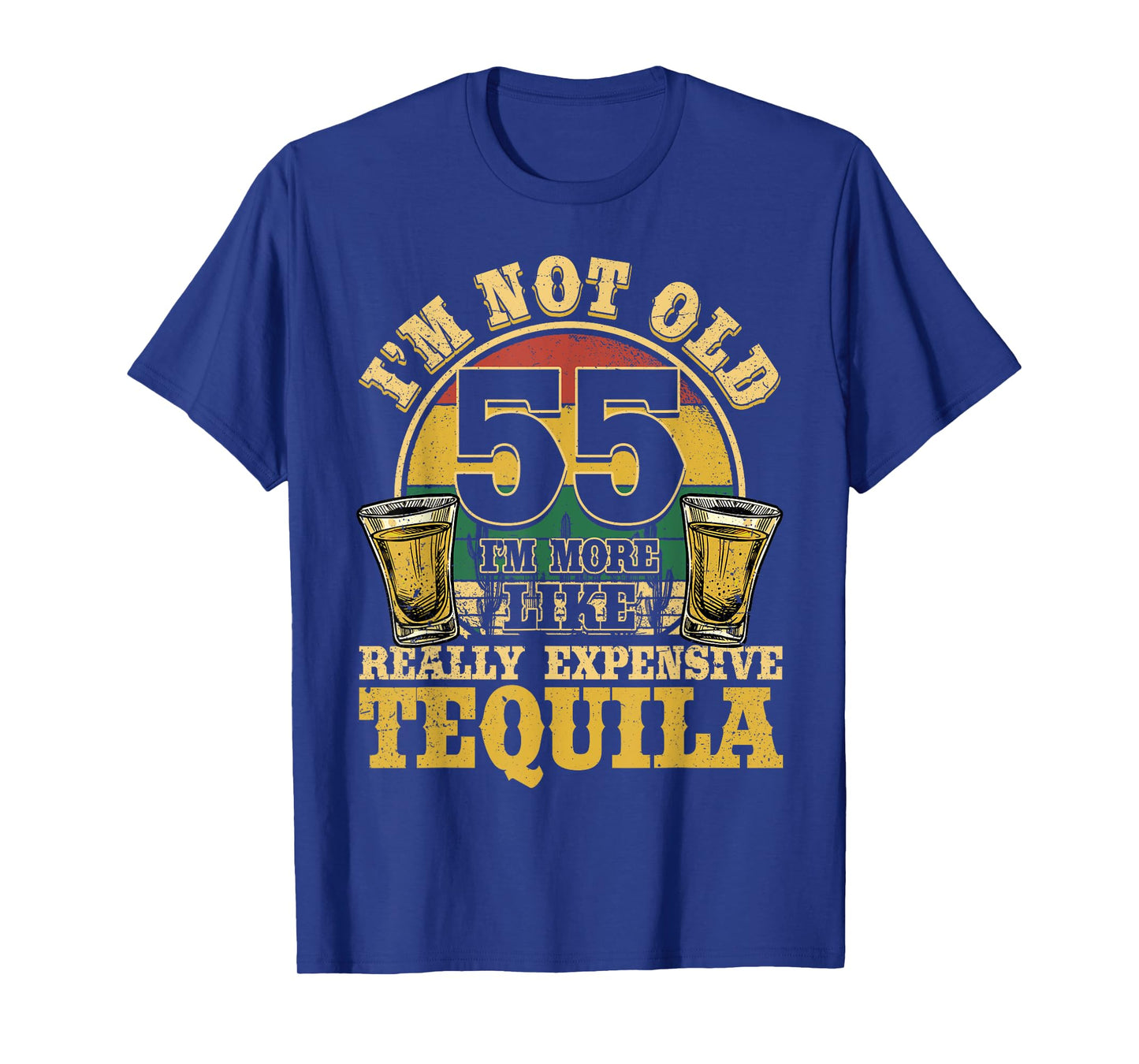 55 Years Old Tequila Mexican 55th Birthday Tequila Drinker T-Shirt