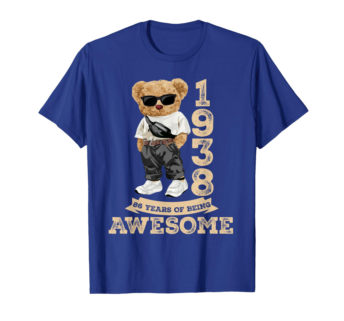 Awesome Since 1938 Retro Men Women 86th Birthday Gifts Funny T-Shirt