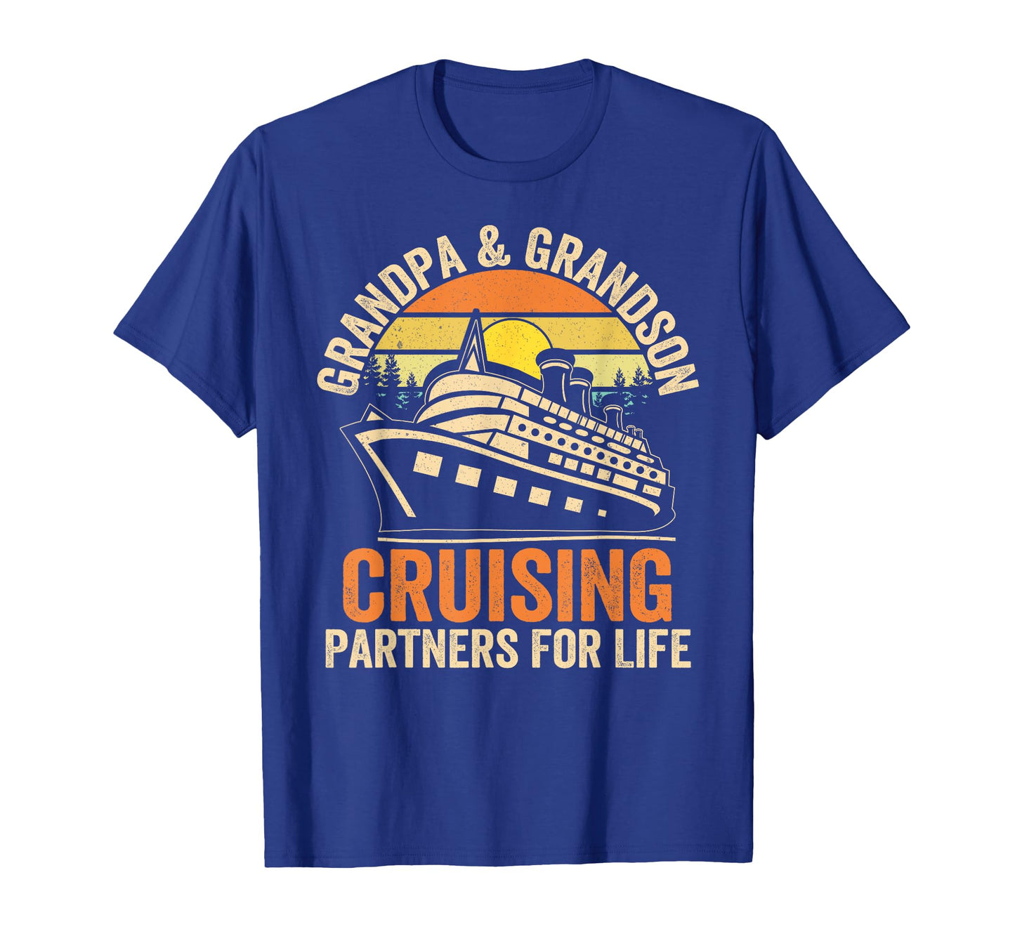 Grandpa Grandson Cruising Partner For Life Cruise Vacations T-Shirt