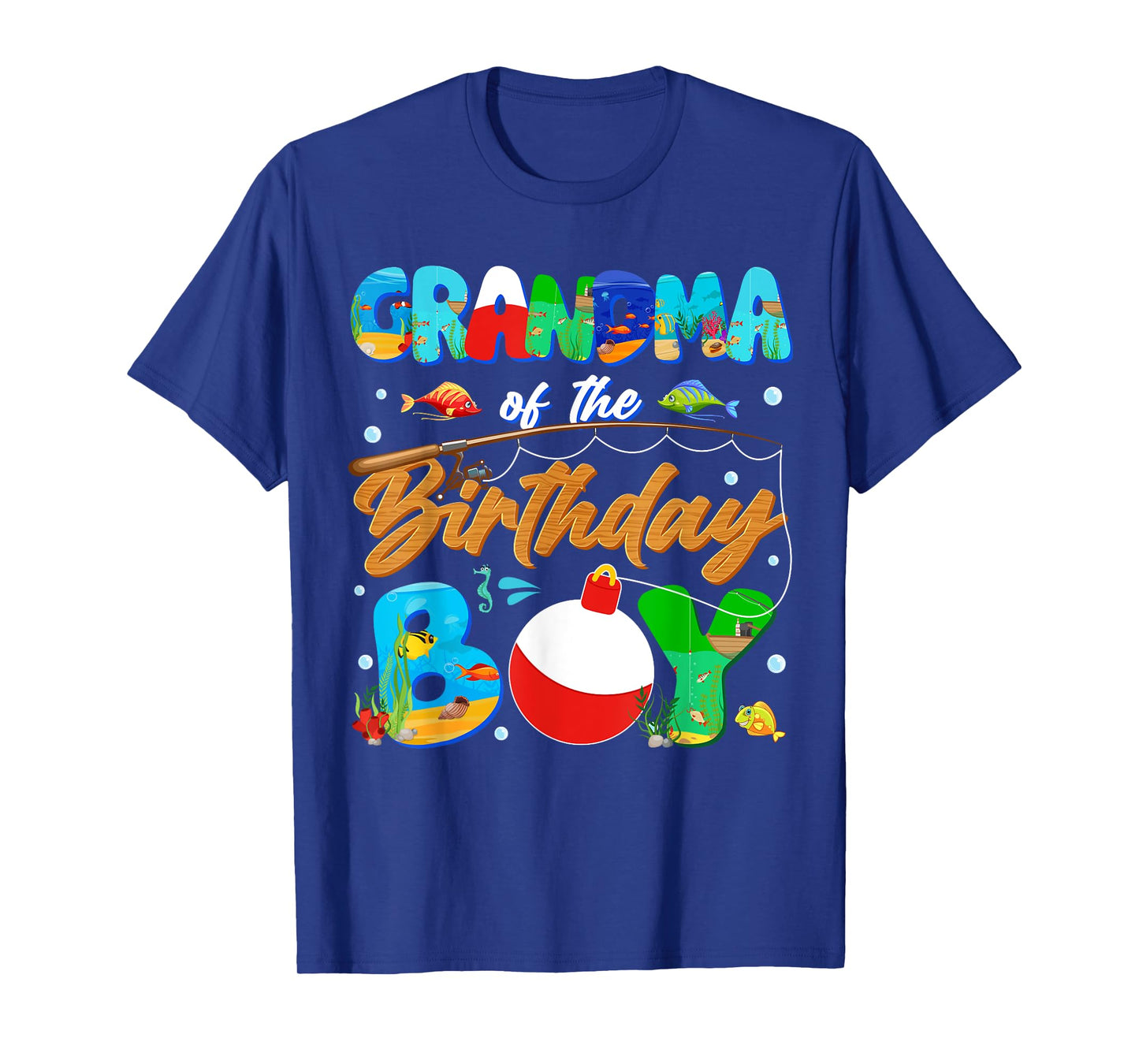 Grandma Of The Birthday Boy Ofishally One Family Matching T-Shirt